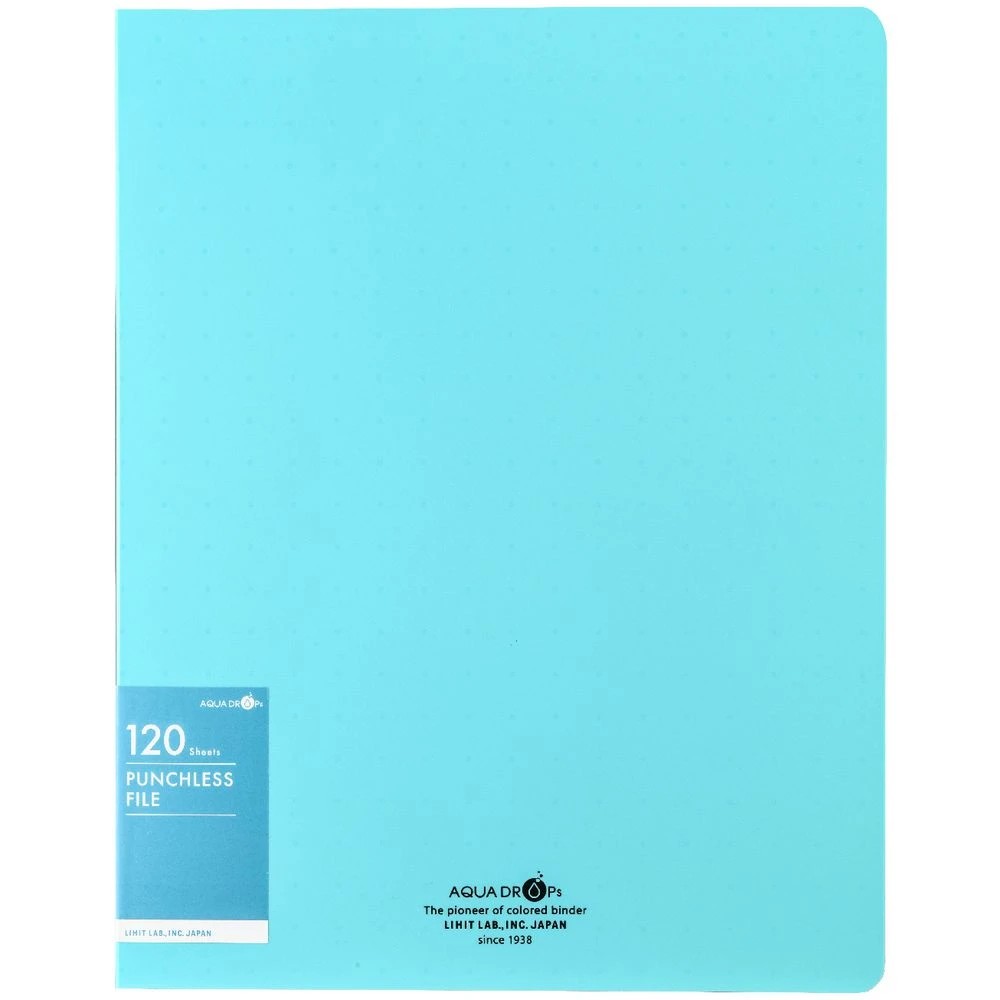 2 Aqua Drops Punchless File A4 Vivid Teal, 2 of 4