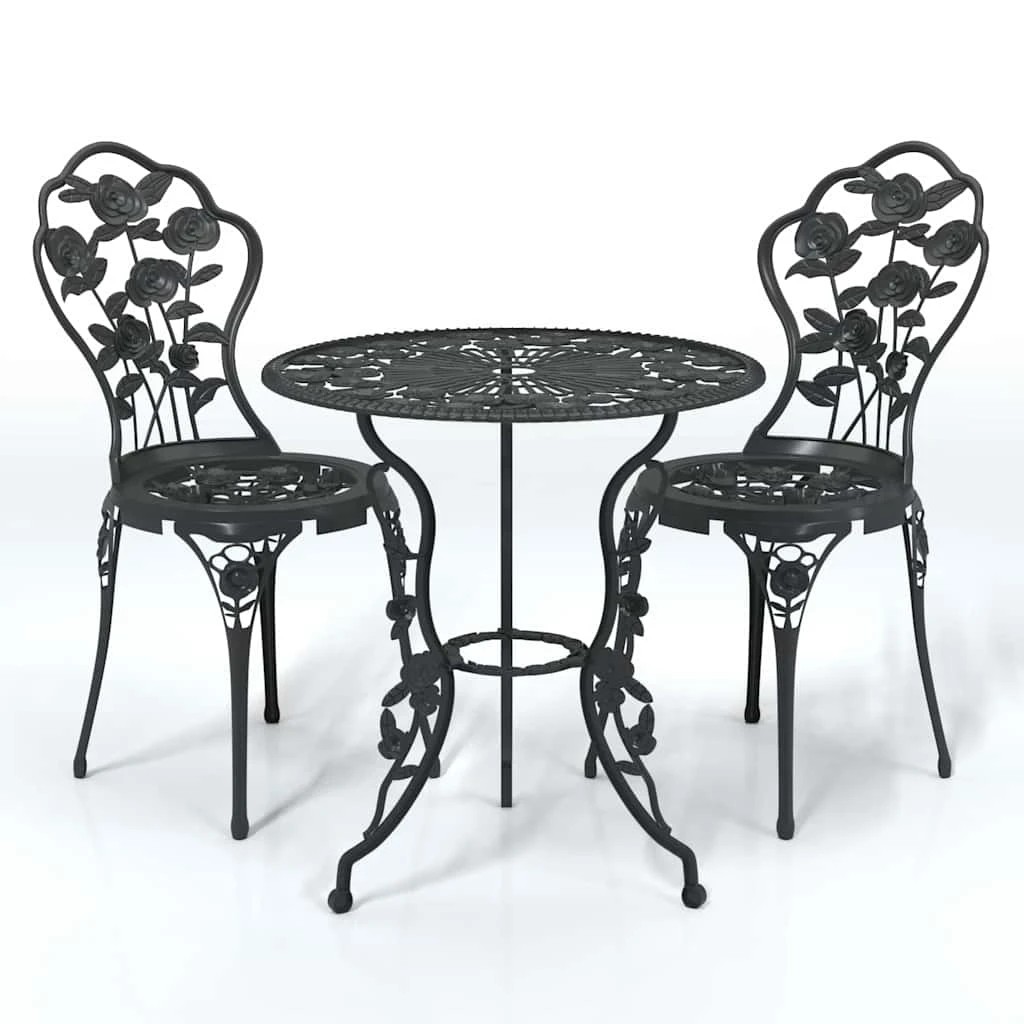 2 vidaXL Bistro set Decorative Inlays - Black, 2 of 9