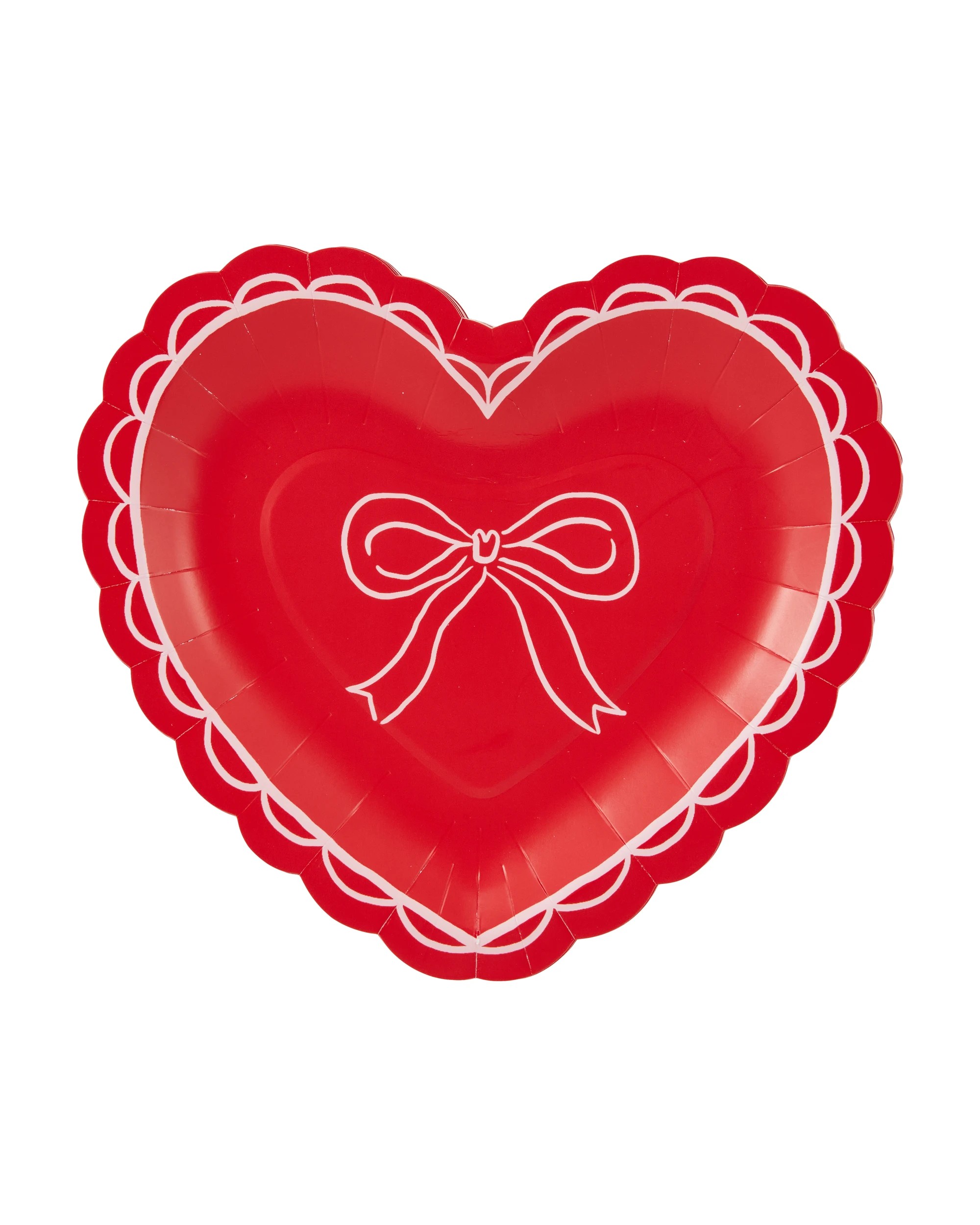 1 16 Piece Heart Shaped Paper Plates, 1 of 4