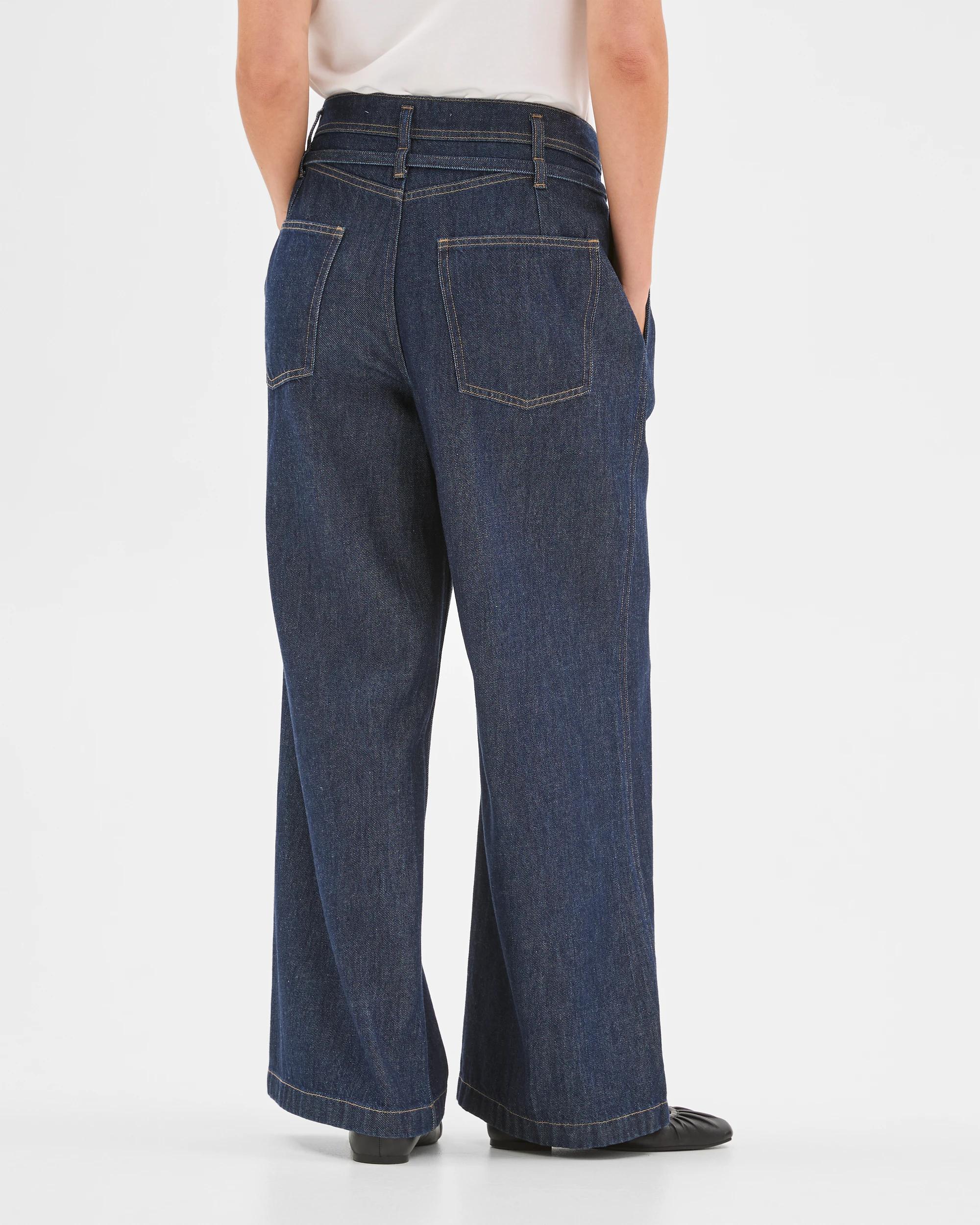 6 Target Woman Belted Slouch Denim Jeans RINSE SHEEN, 6 of 6
