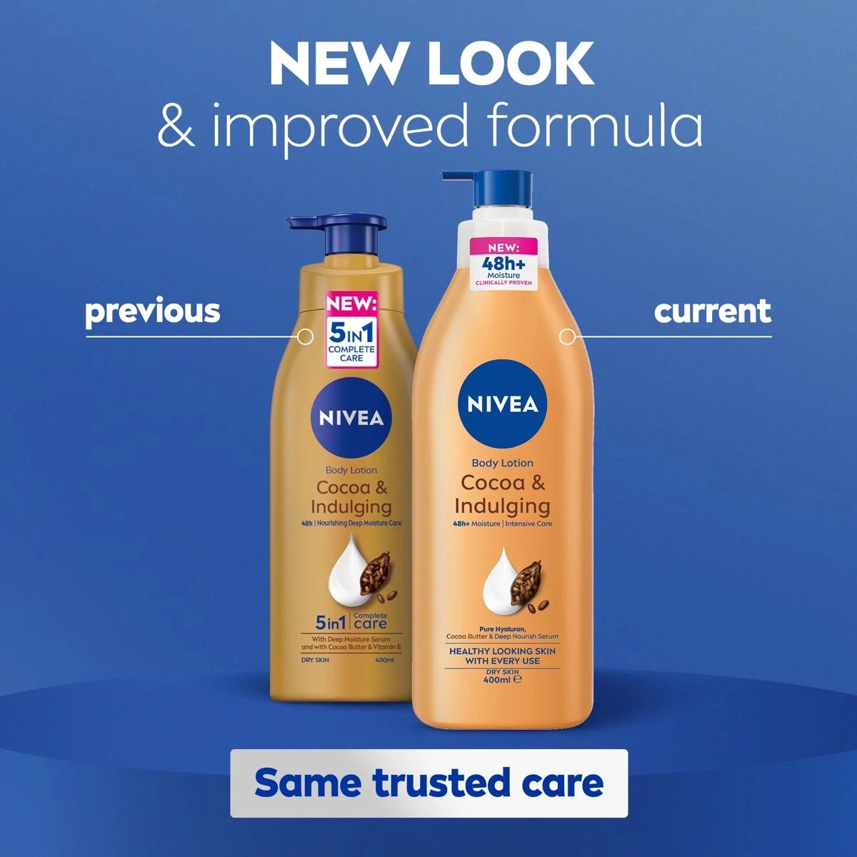 6 Nivea Cocoa & Indulging Body Lotion 400ml - Pure Hyaluron, Cocoa Butter & Deep Nourish Serum, 6 of 9