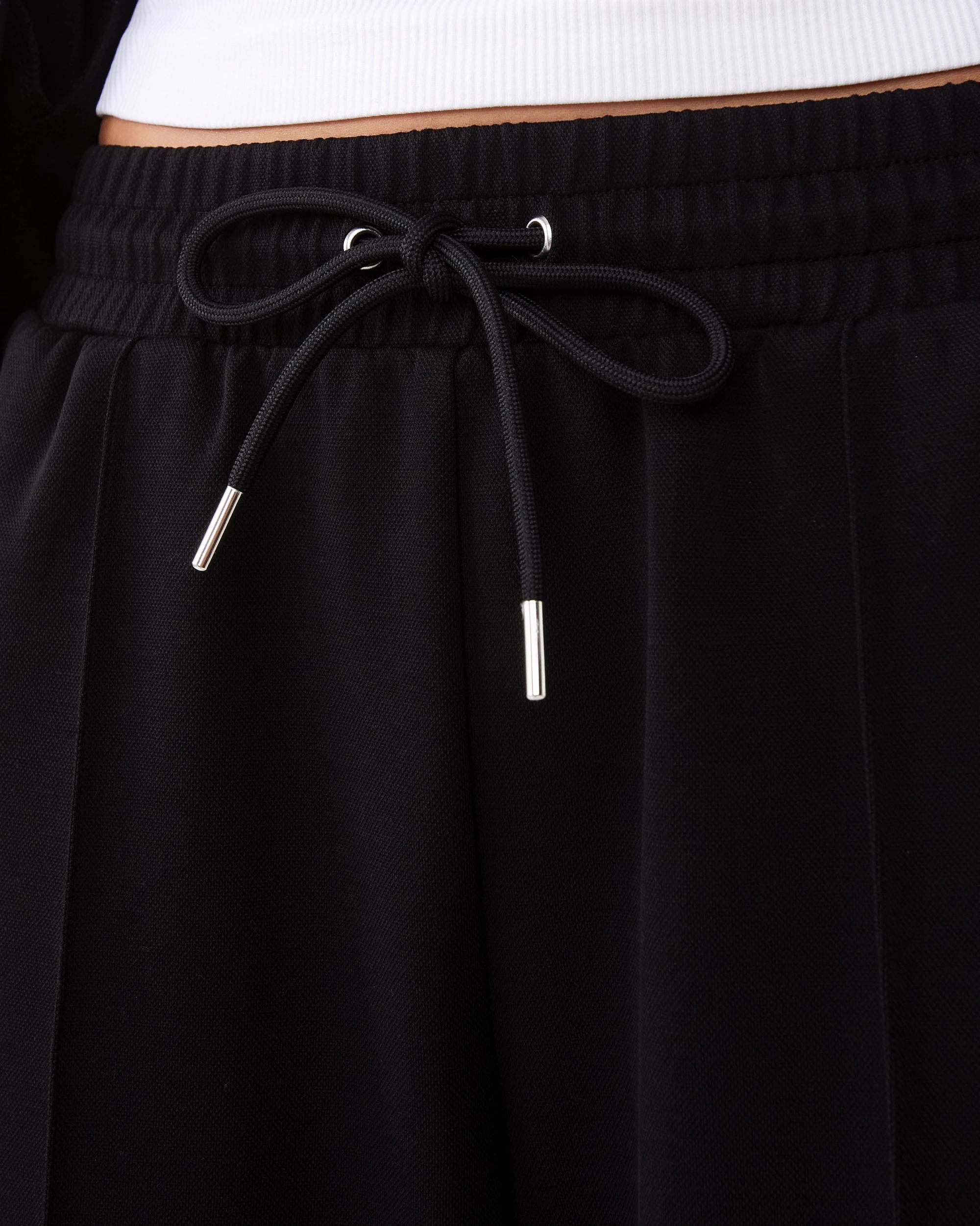 5 Active Womens Retro Wide Leg Trackpants Black, 5 of 10