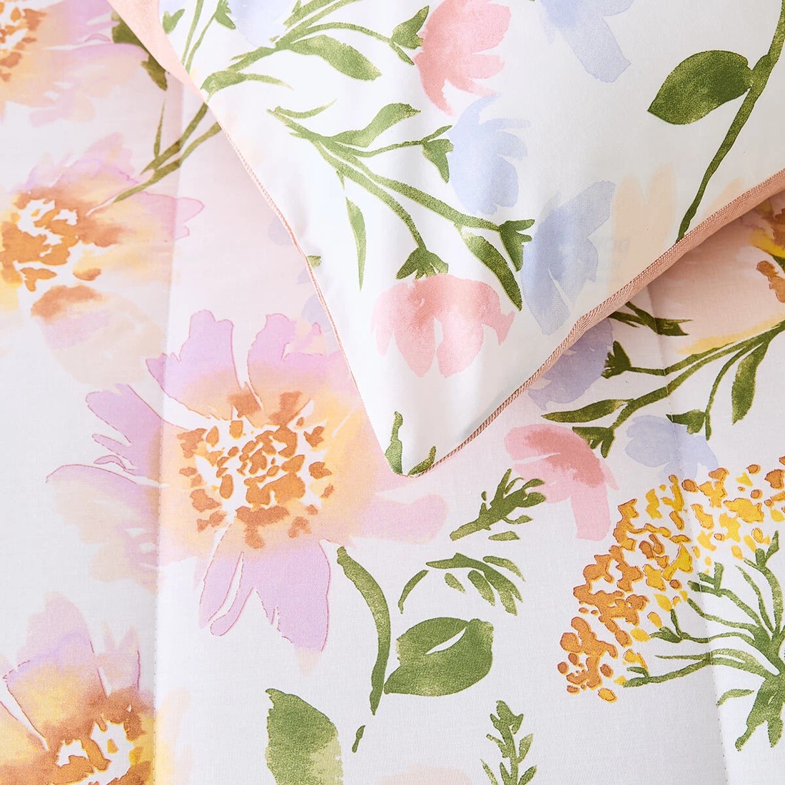 4 Belle Cotton Rich Reversible Comforter Set - Queen Bed, 4 of 7