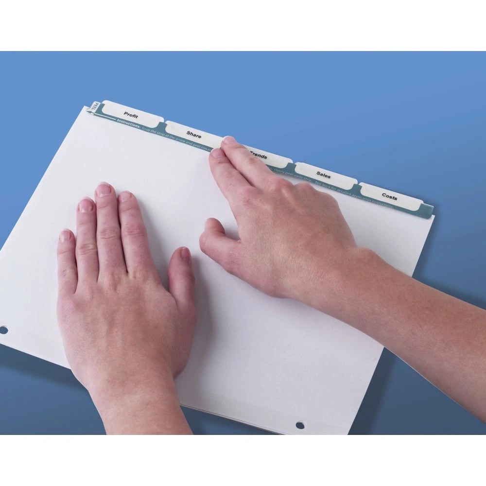 4 Avery A4 IndexMaker with 5 Tabs Clear, 4 of 6