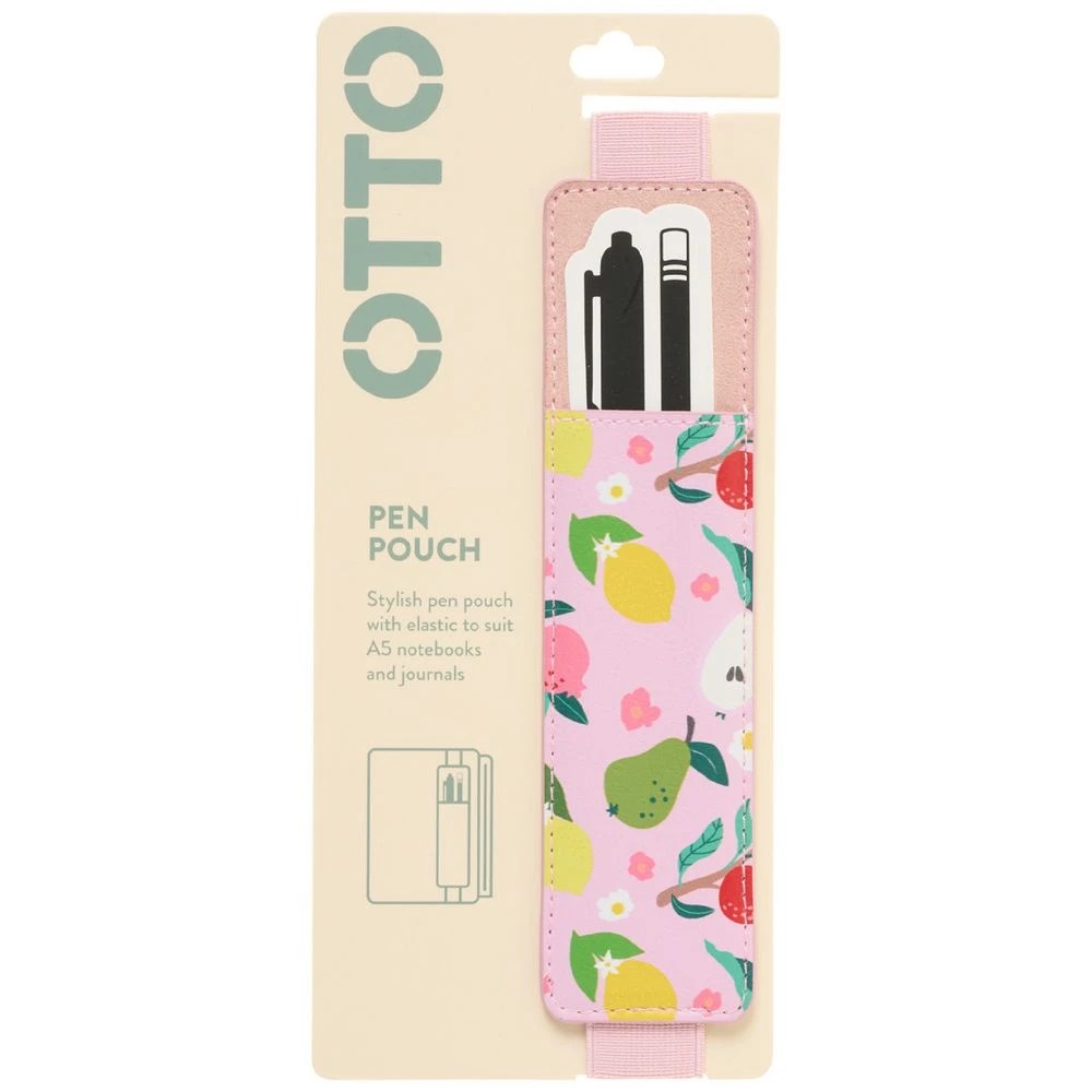 1 Otto Pen Pouch with Elastic Lemon, 1 of 2