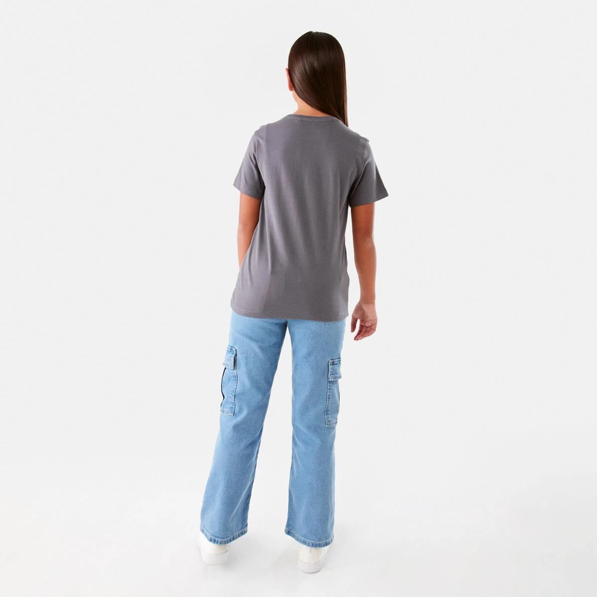 6 Short Sleeve Print T-shirt Btrfly Gry, 6 of 8