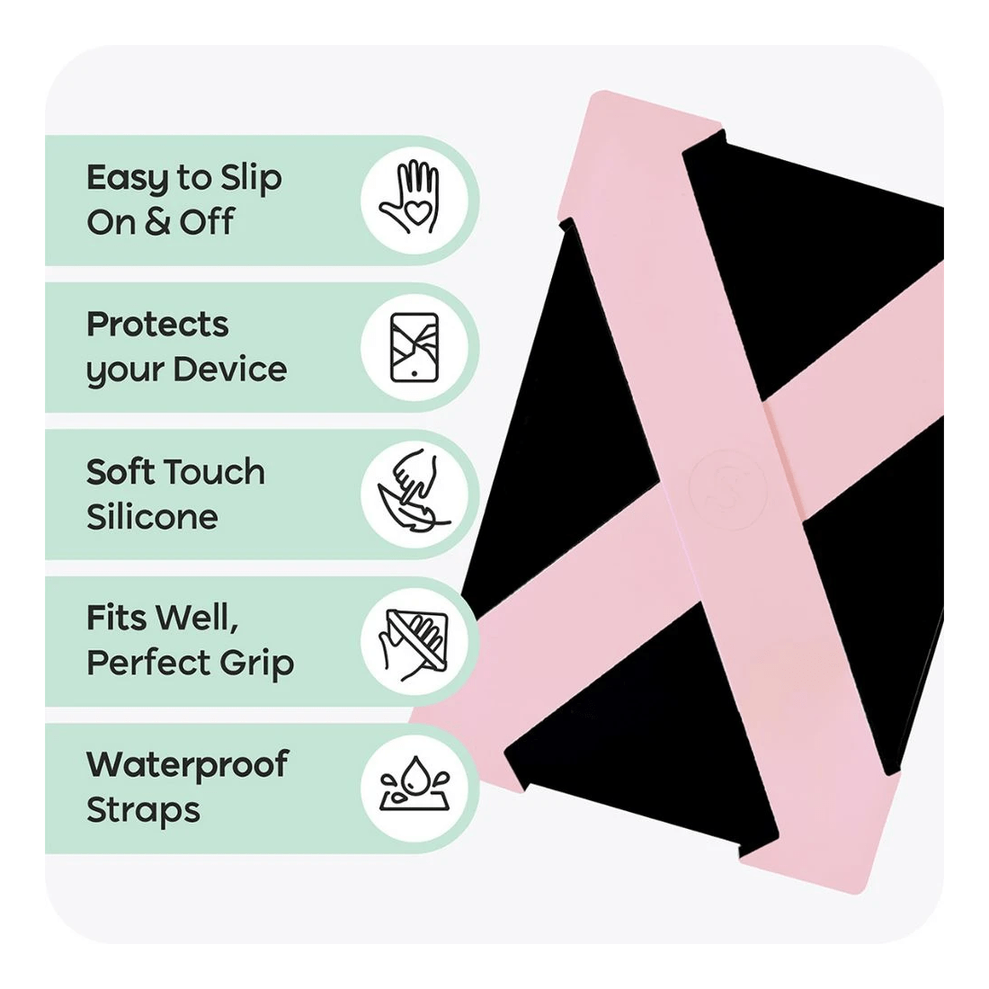 3 Strapsicle Silicone Straps for Kindle Large Candy Pink 2 Pack, 3 of 4