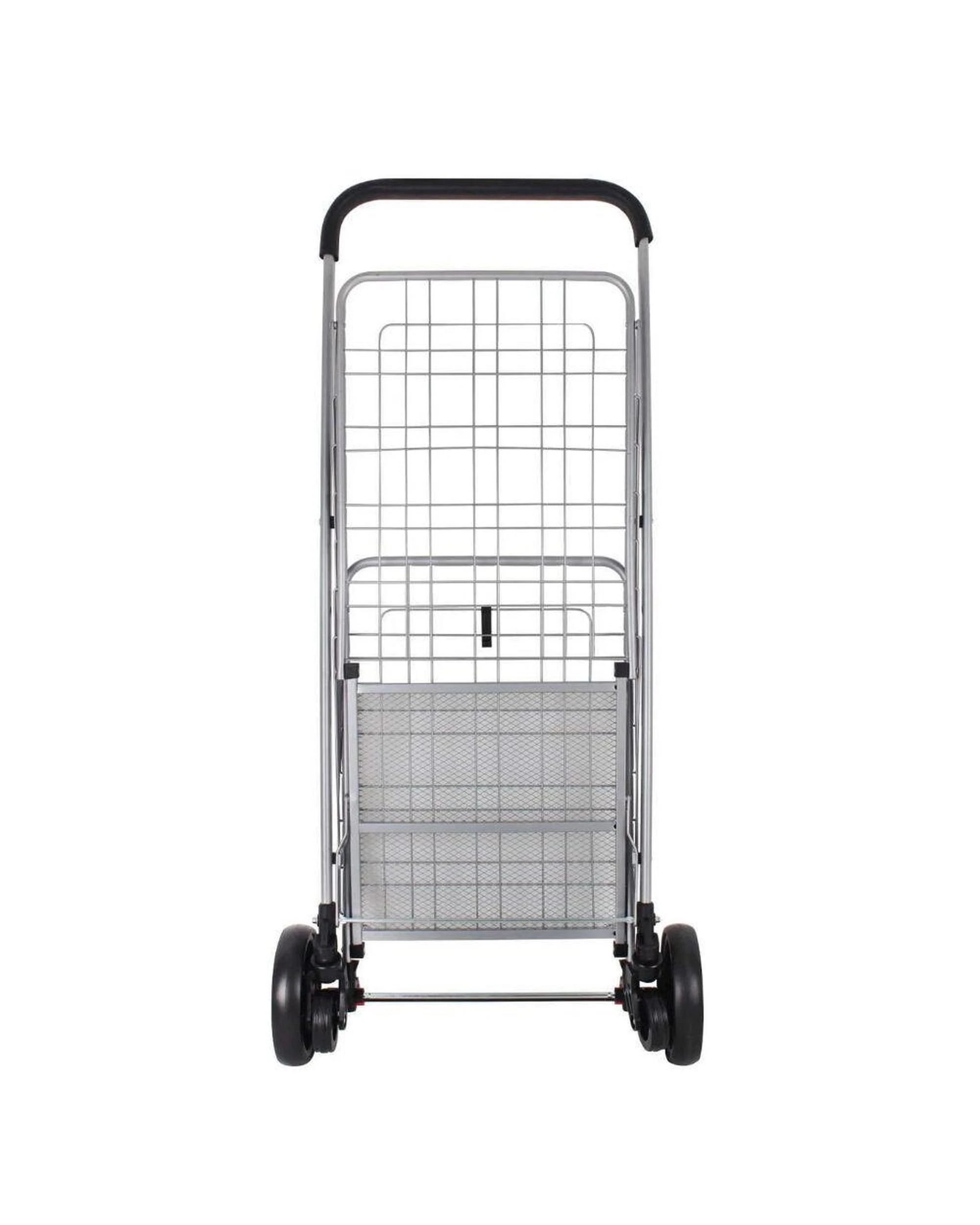 3 White Magic Handy Trolley Basket Cart Medium 65L  Silver, 3 of 8