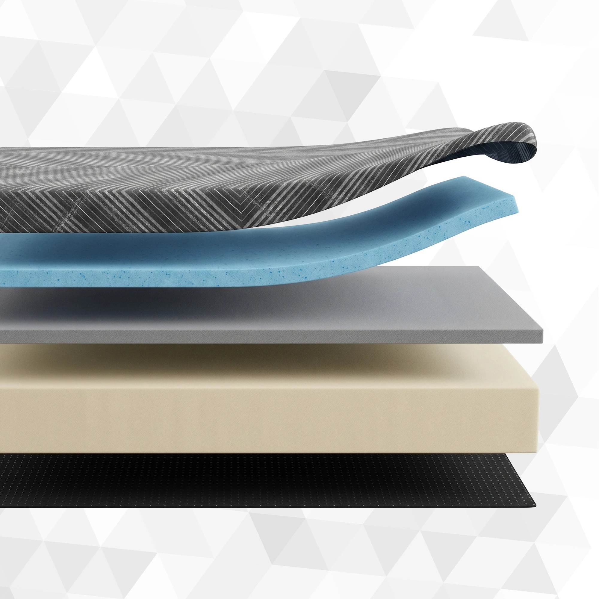 5 Giselle Bedding 25cm Memory Foam Mattress Gel Infused Foam Removable Cover - King Single Bed - Multi, 5 of 9
