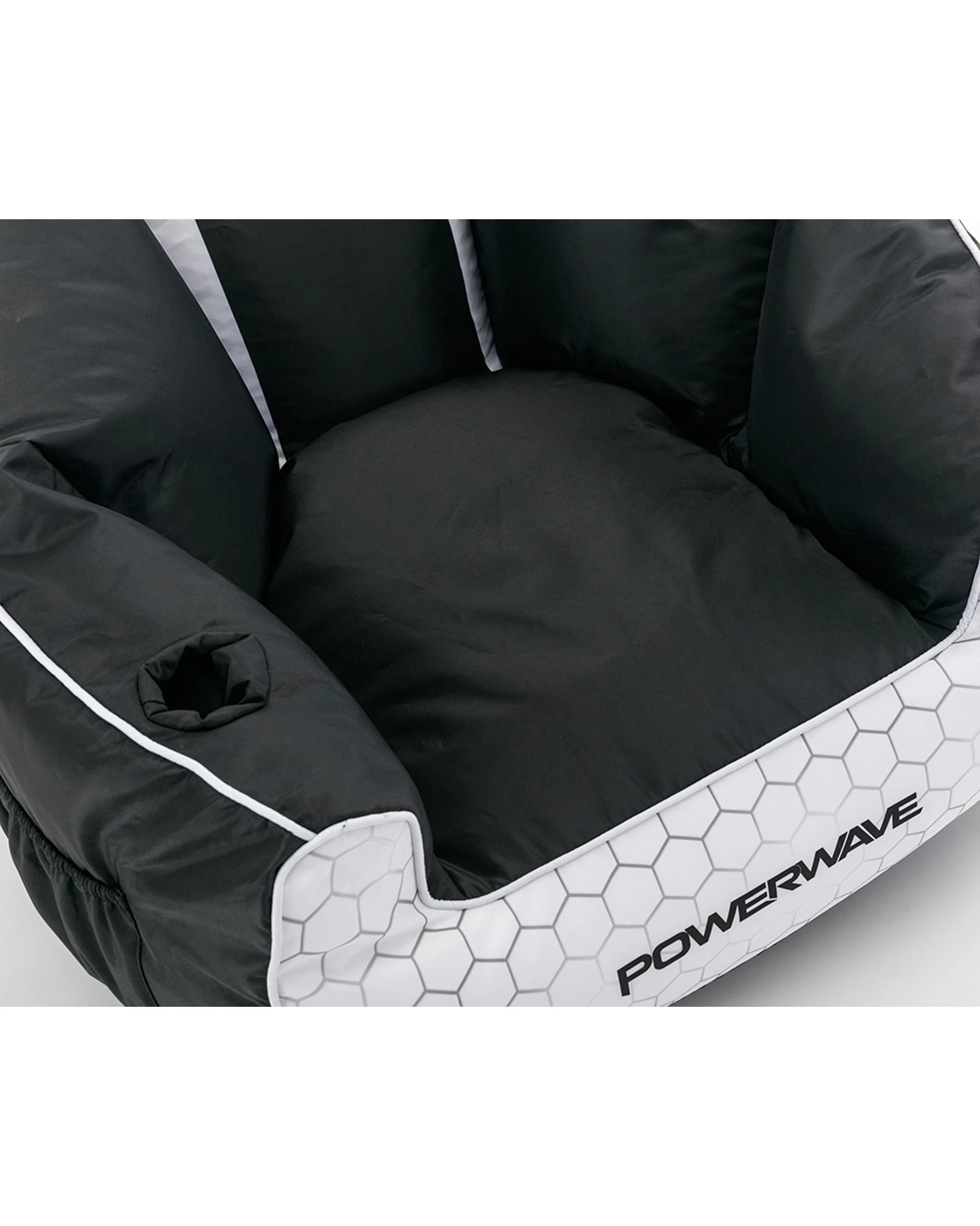 5 Powerwave PUFF Gaming Bean Bag Chair - White, 5 of 7