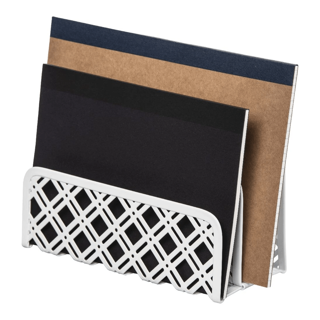 3 Otto Diamond Metal 3 Tier Letter File White, 3 of 3