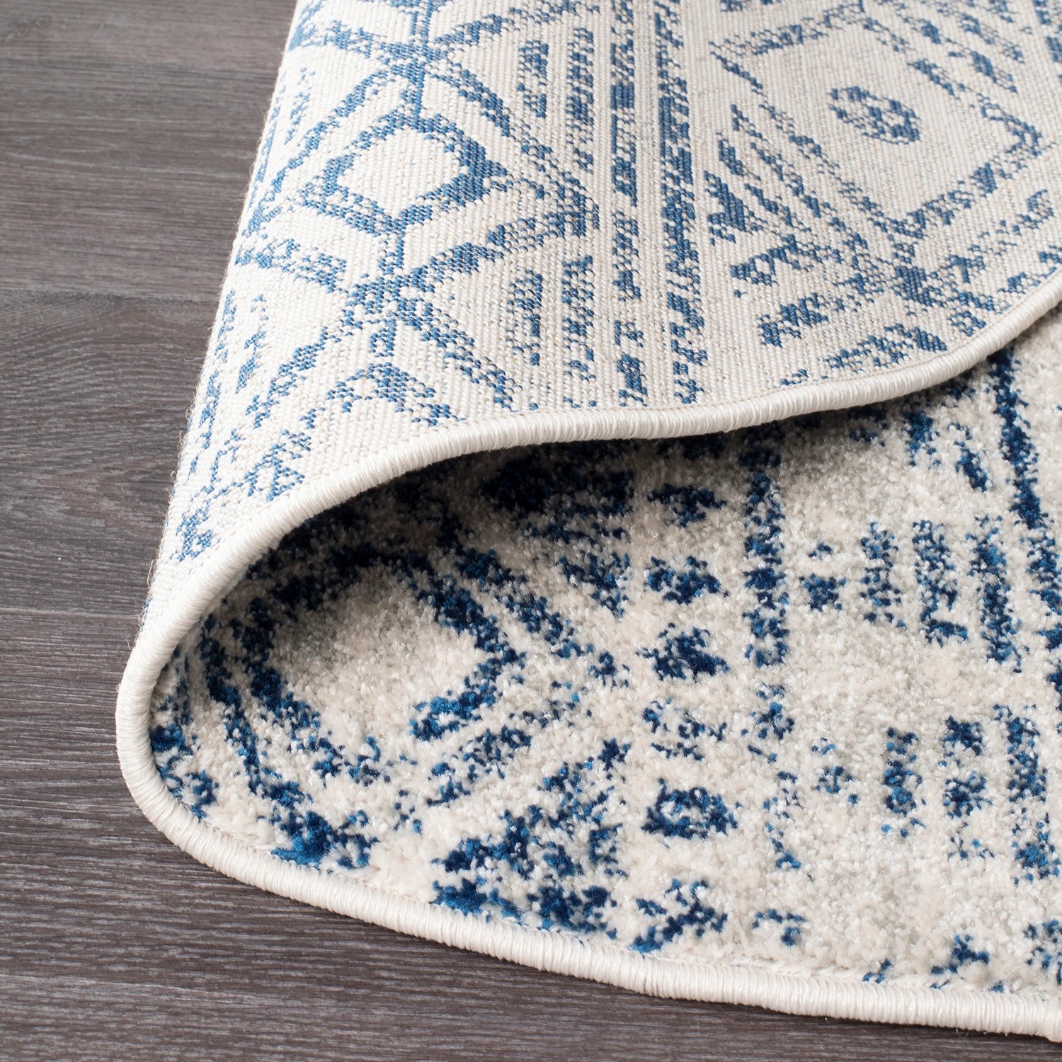 5 Common Ground Rugs Bluebay 456 200x200cm - Medium Round Rug - Blue, 5 of 5