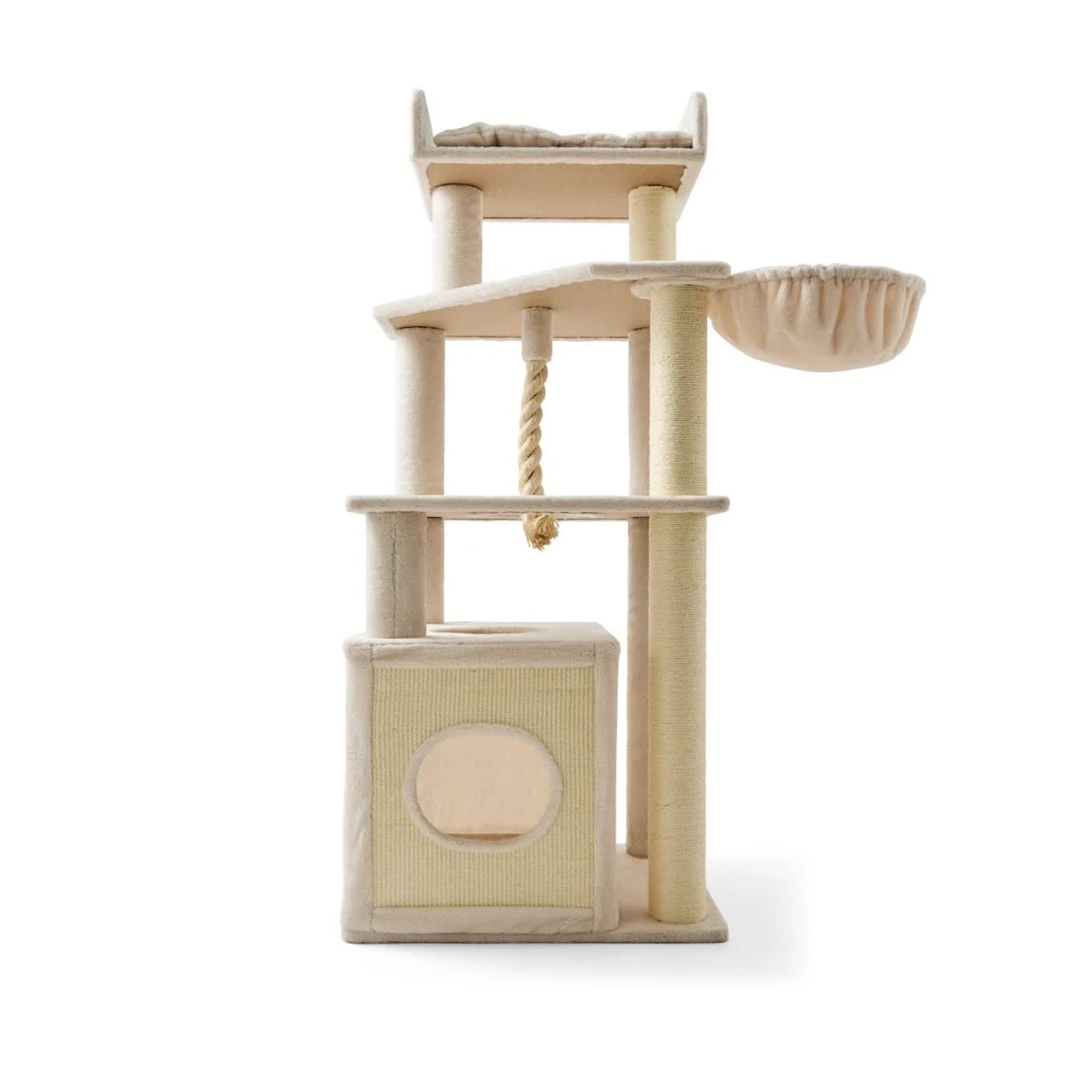 3 Cat Tower - Cream, 3 of 10