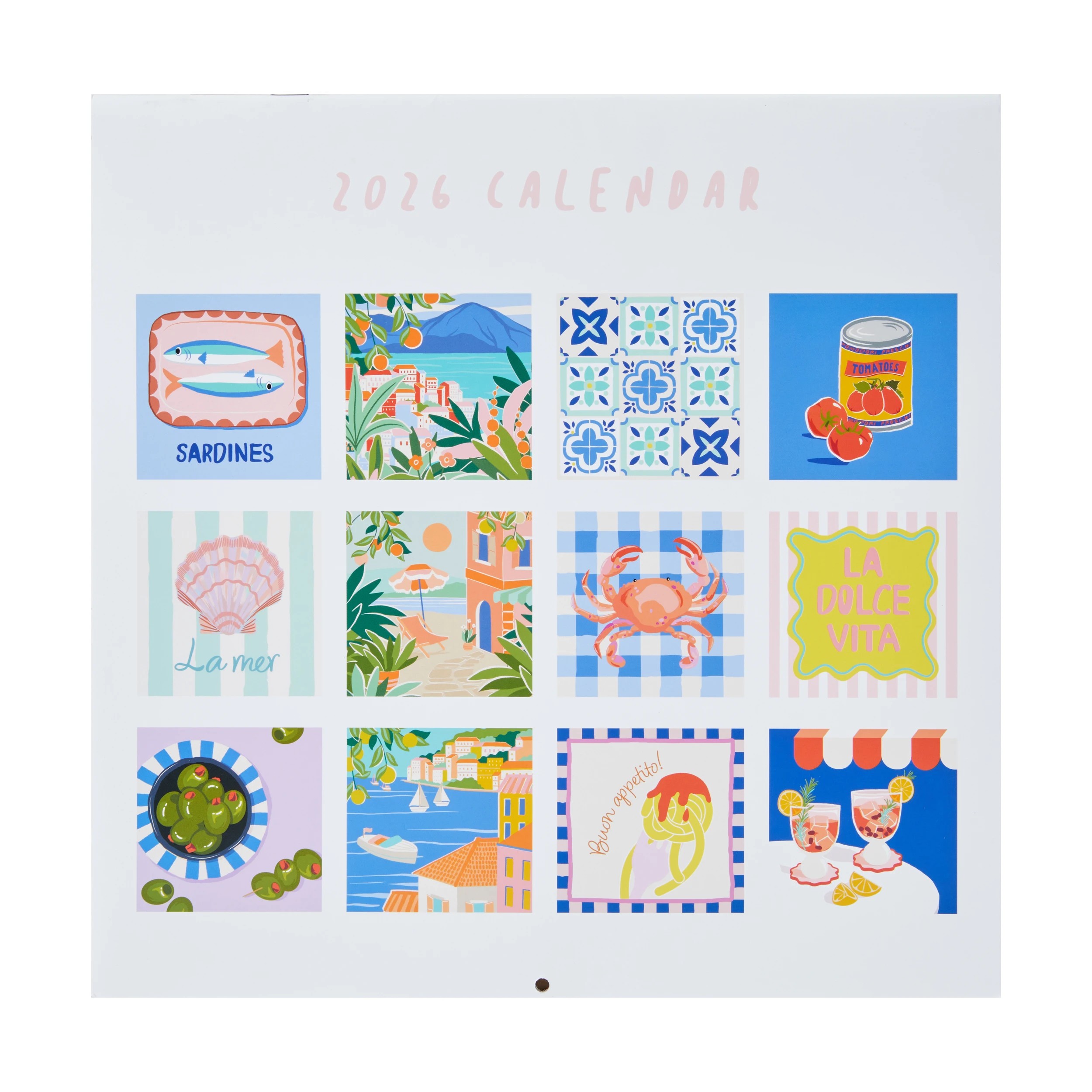 5 2026 Wall Mediterranean Calendar, 5 of 6