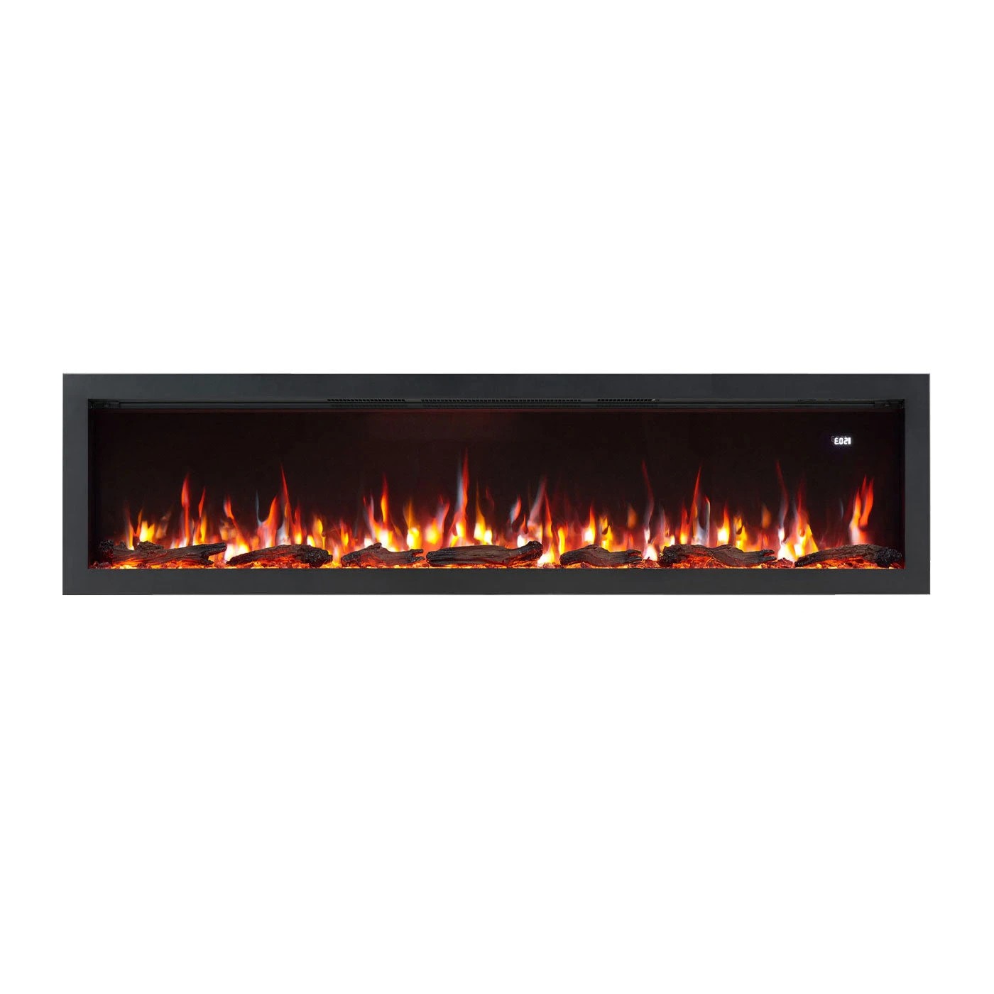 3 Moda Living Aria 72 inch Electric Fireplace - Black, 3 of 7