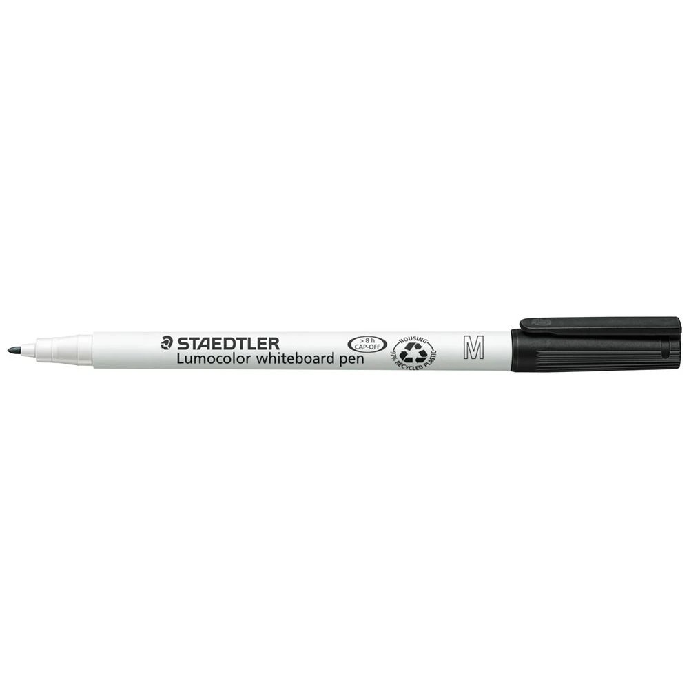 2 Staedtler Noris Lumocolor Whiteboard Marker Black 10 Pack, 2 of 6