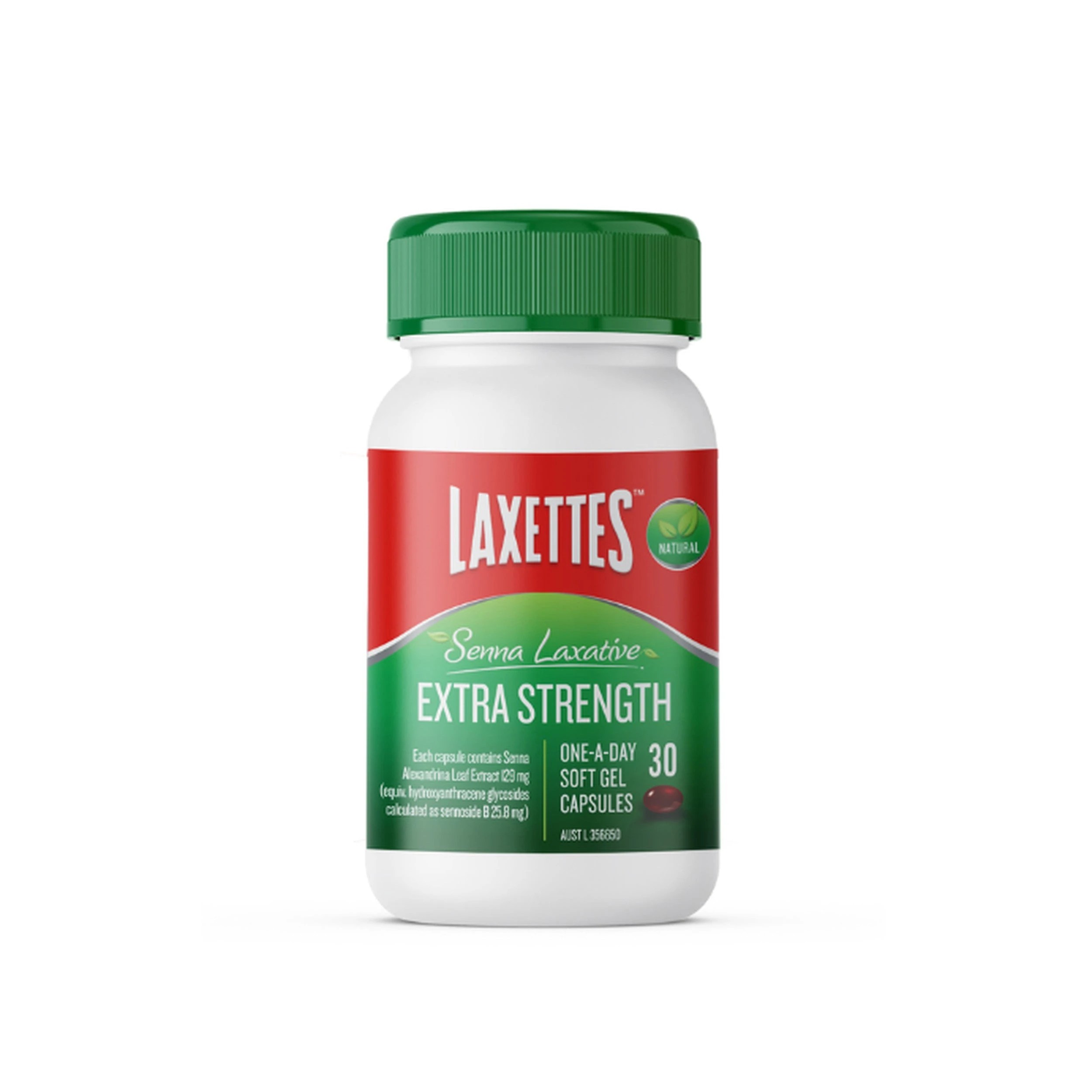 1 Laxettes Senna Laxative Extra Strength 30 Capsules, 1 of 1