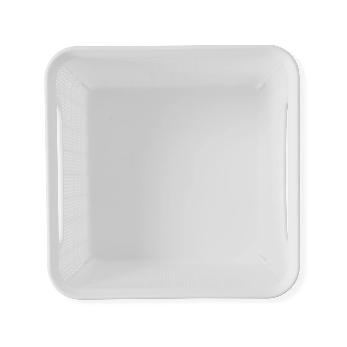 8 3.5L Linen Weave Square Basket - White, 8 of 8