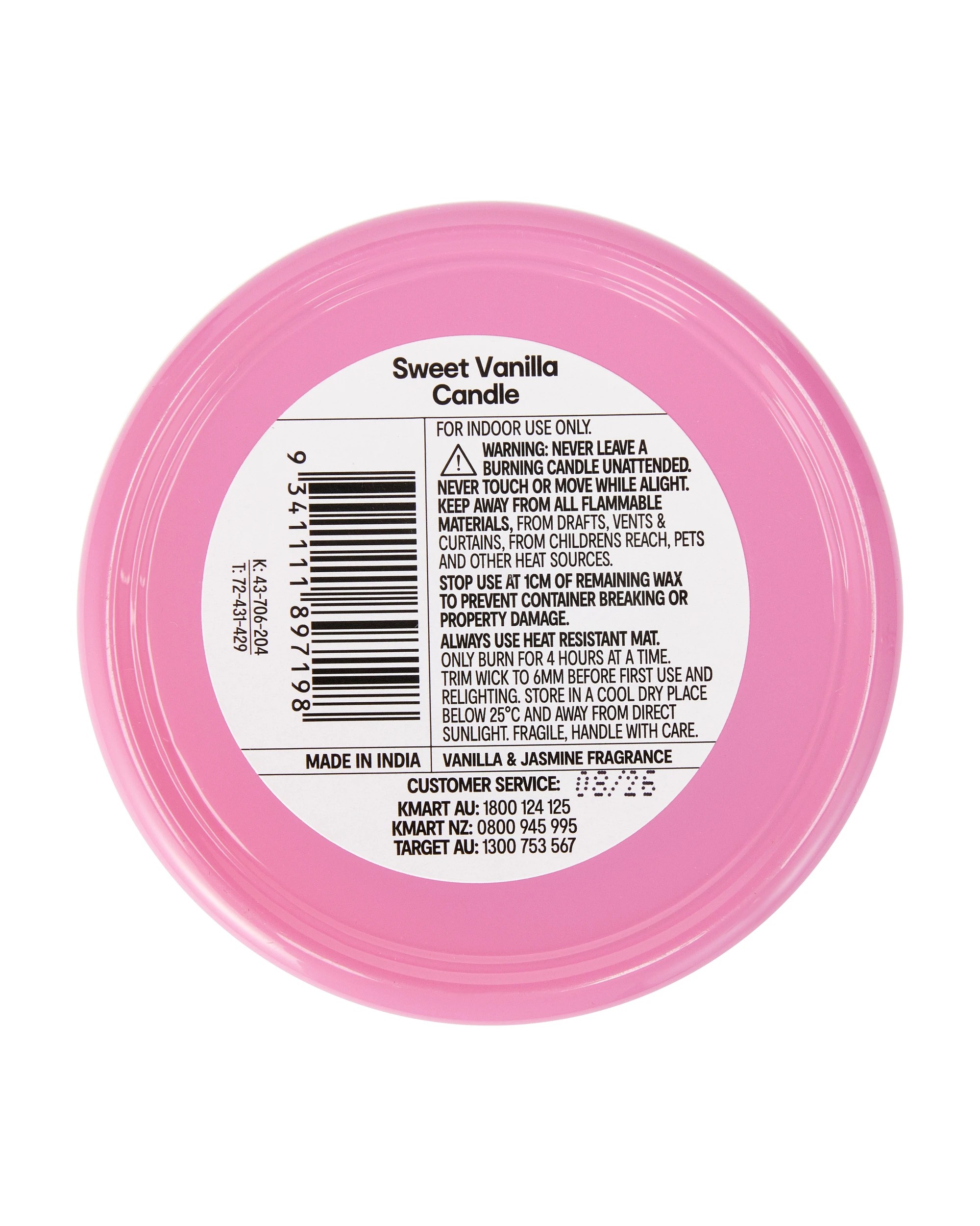 6 Sweet Vanilla Scented Candle, 6 of 6