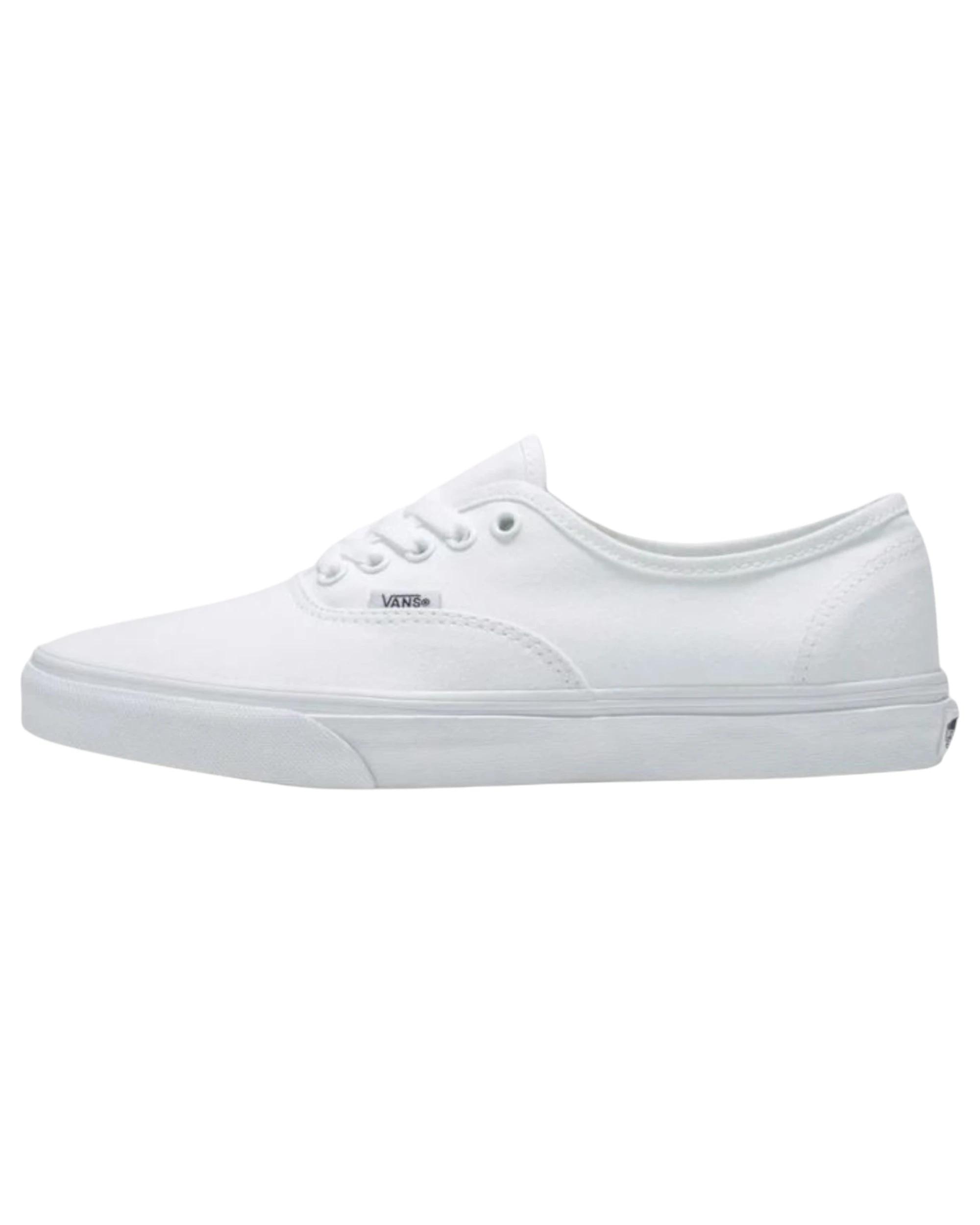2 Vans Mens Authentic True White Lace Up Shoes WHITE, 2 of 4