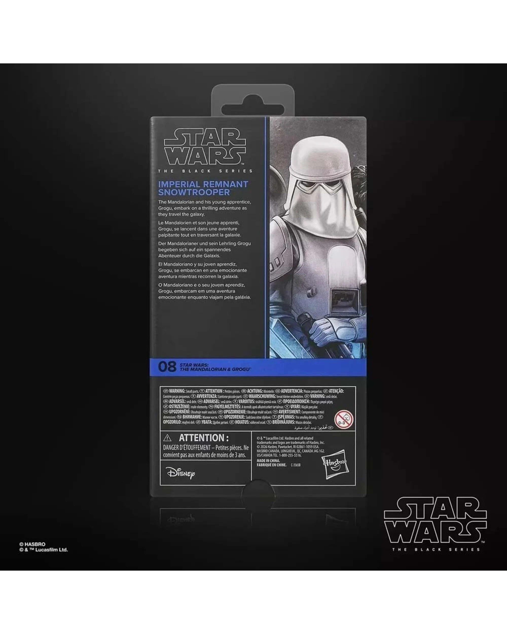 3 Star Wars The Black Series The Mandalorian and Grogu Imperial Remnant Snowtrooper Action Figure, 3 of 4