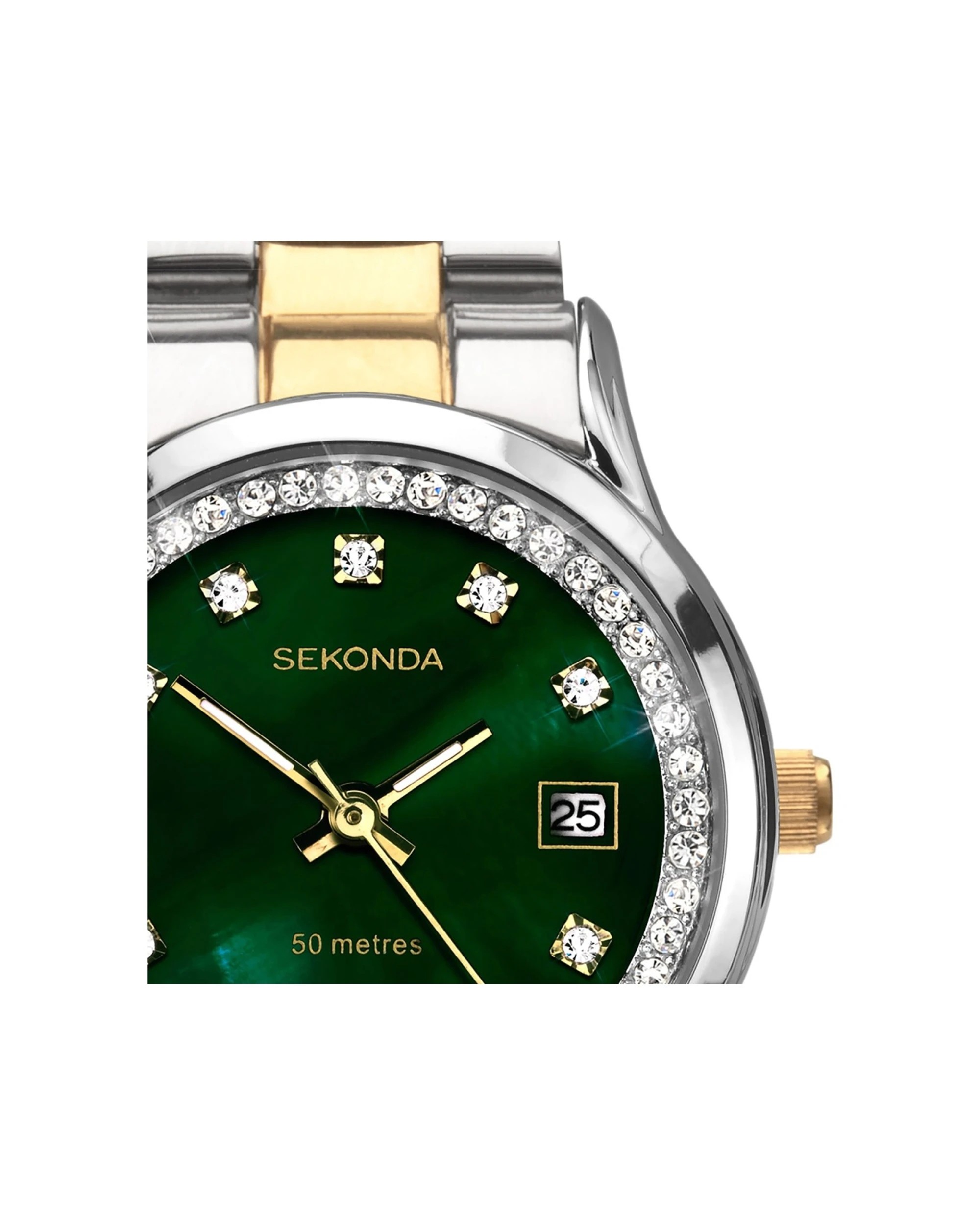 6 Sekonda Women's Catherine Watch Gold Silver Two-Tone Stainless Steel Bracelet 27mm, 6 of 7