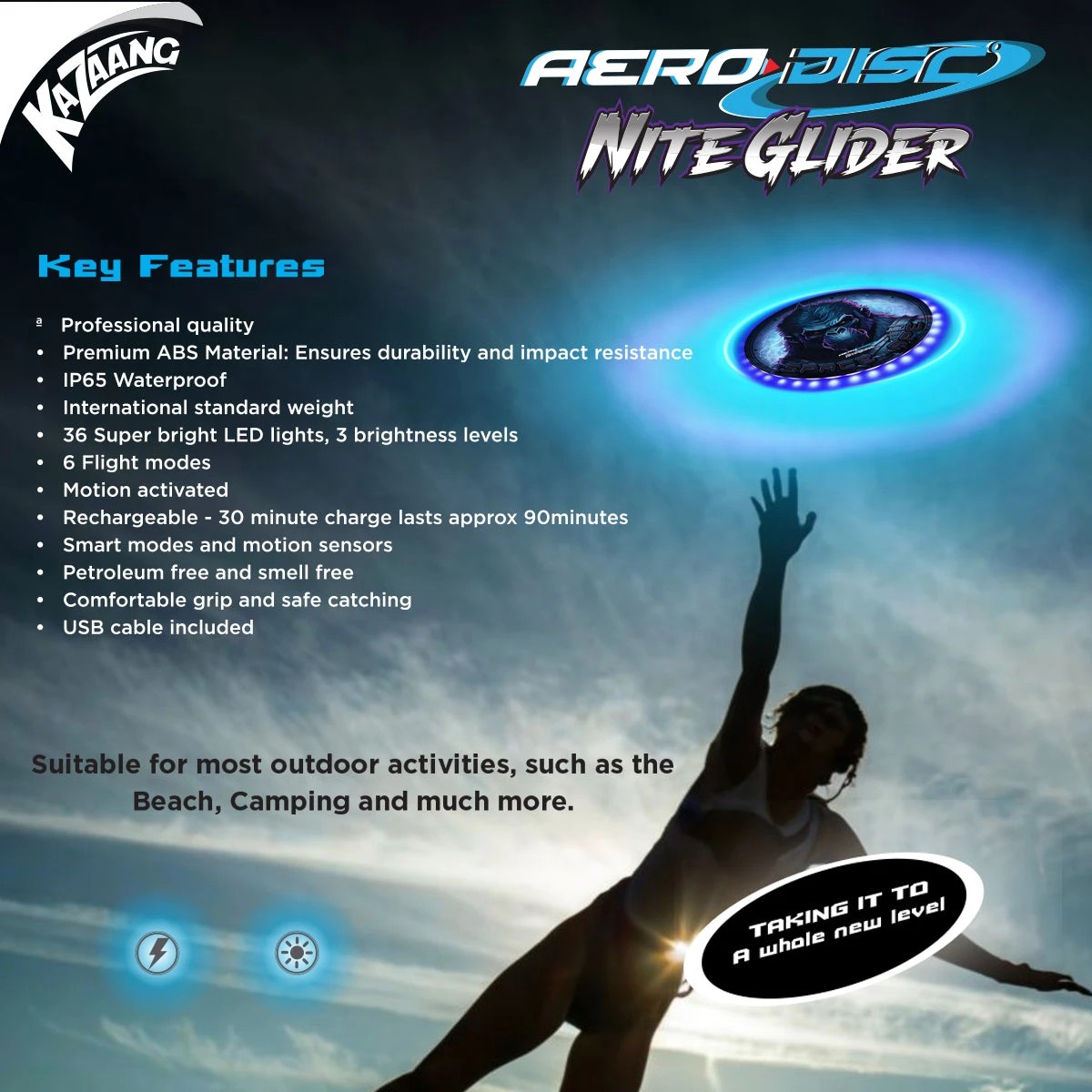 8 Kazaang Aero Disc Nite Glider - Space Ape, 8 of 8