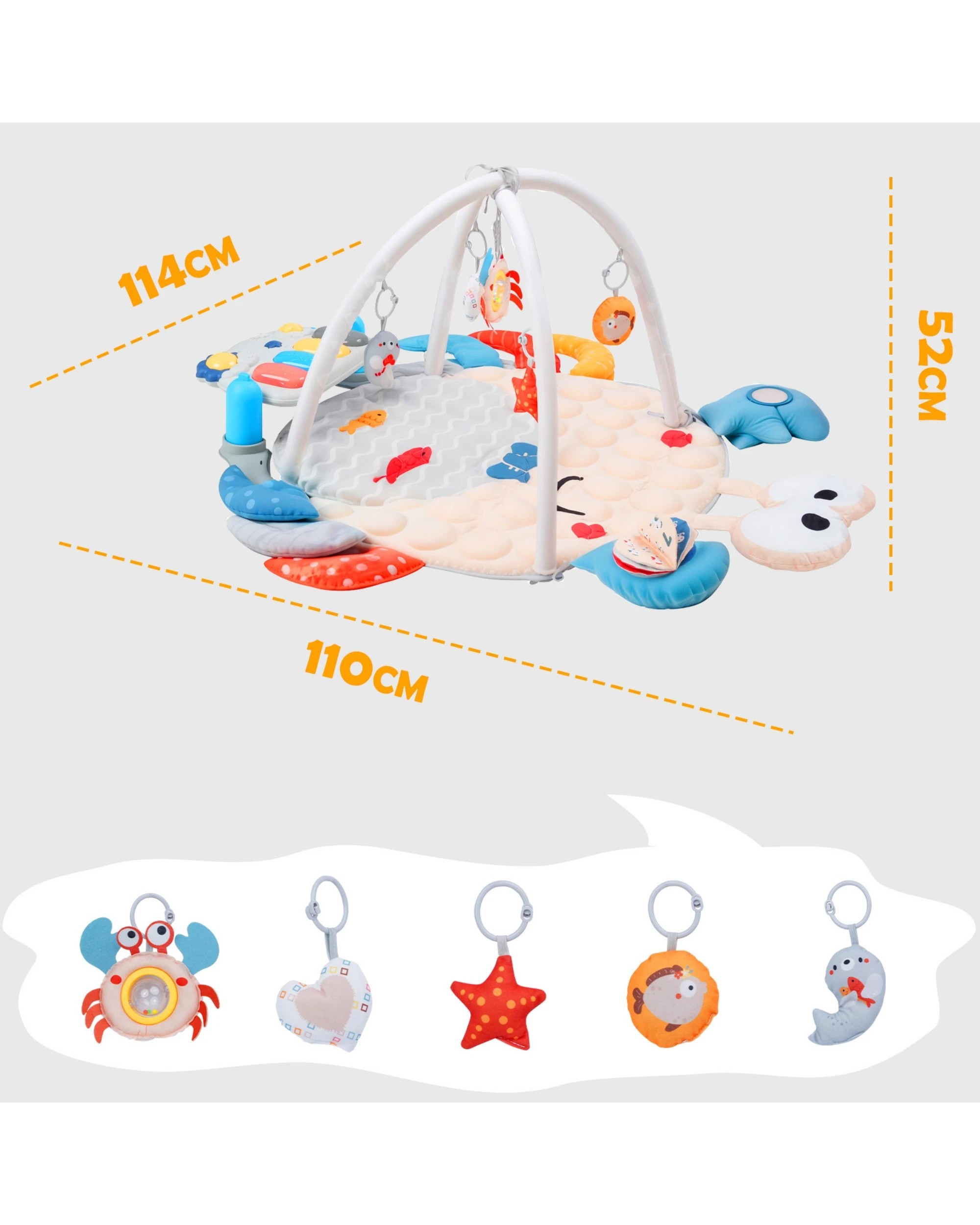 2 Advwin 4 in 1 Kids Activity Gym Mat, 2 of 10