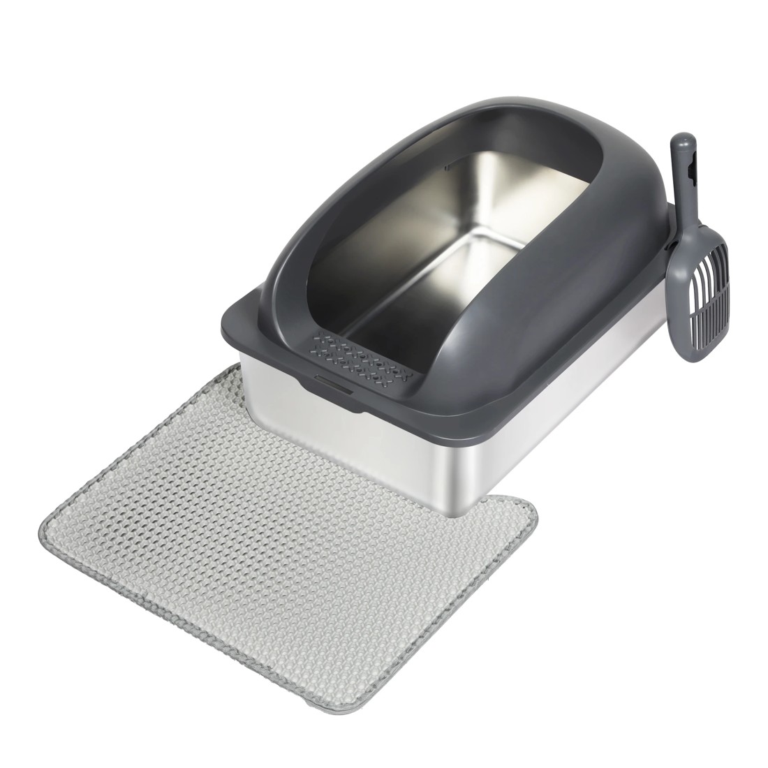 1 Pawz Stainless Steel Cat Litter Box, 1 of 2