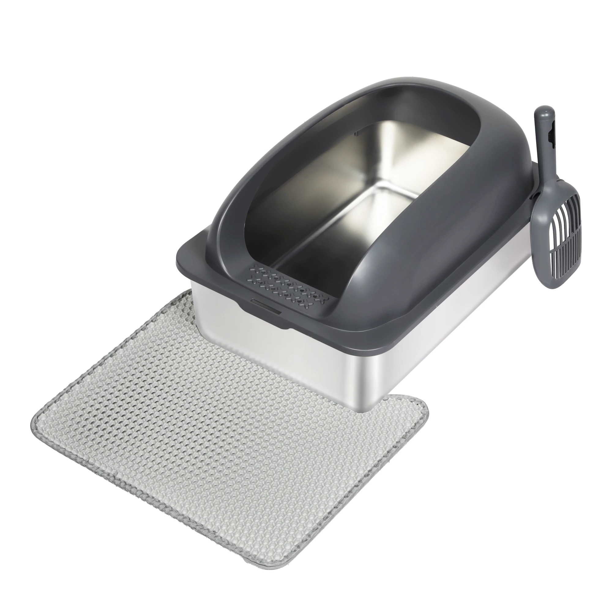 1 Pawz Stainless Steel Cat Litter Box, 1 of 2