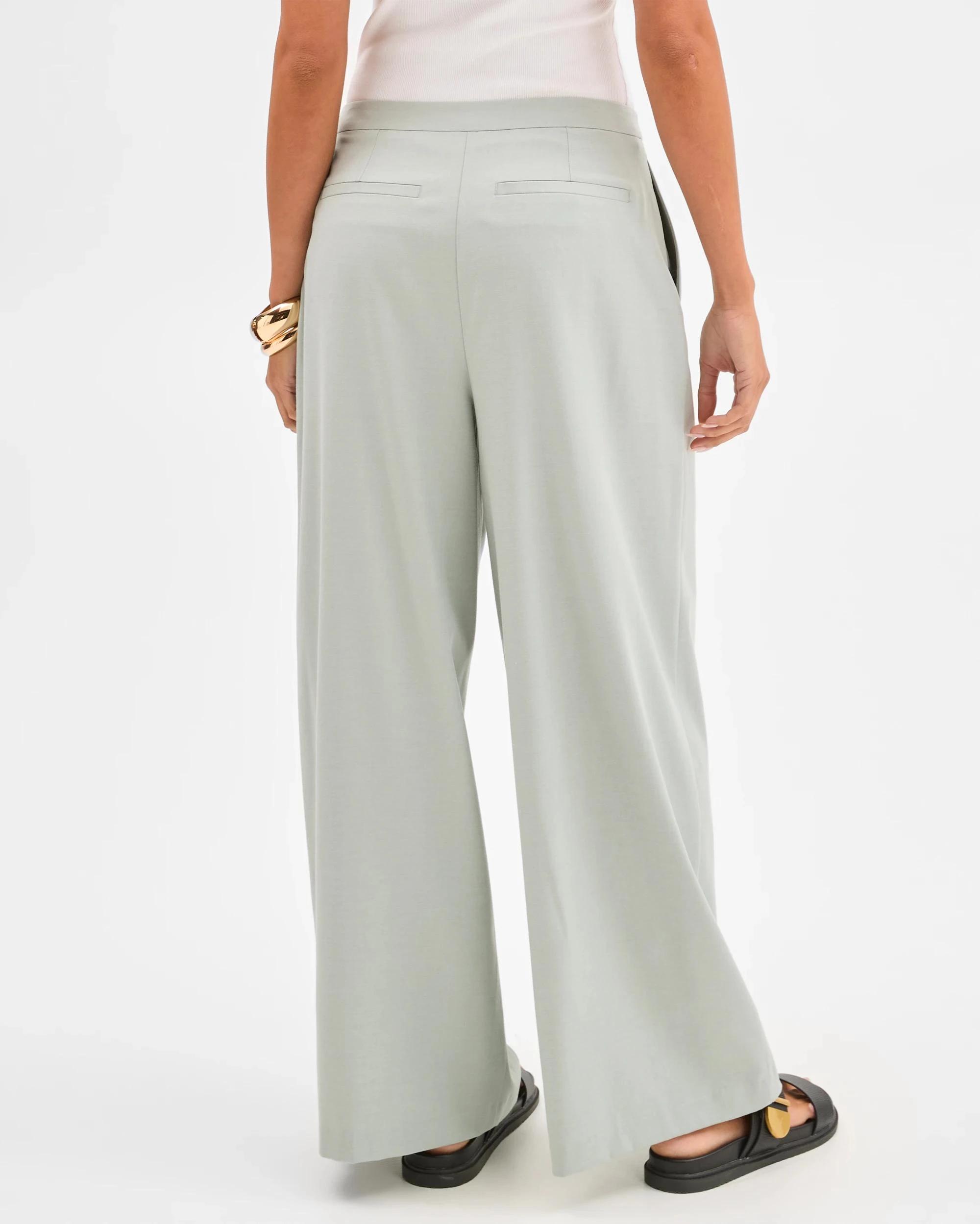 7 Lily Loves Wide Leg Tailored Pants SKY GRAY, 7 of 7