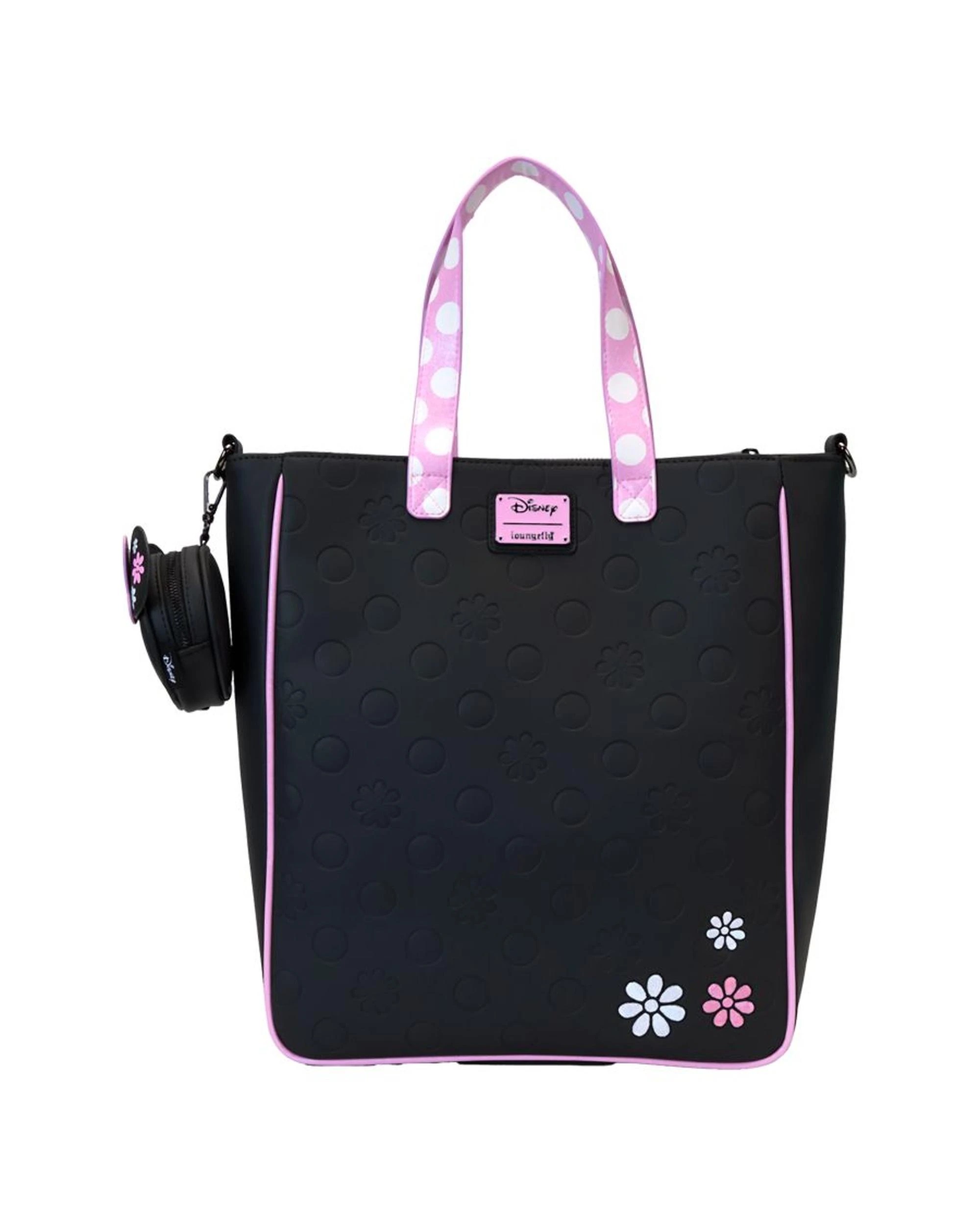 7 Loungefly Disney Minnie Floral Rock the Dots Tote Bag with Coin Bag - Multi, 7 of 10