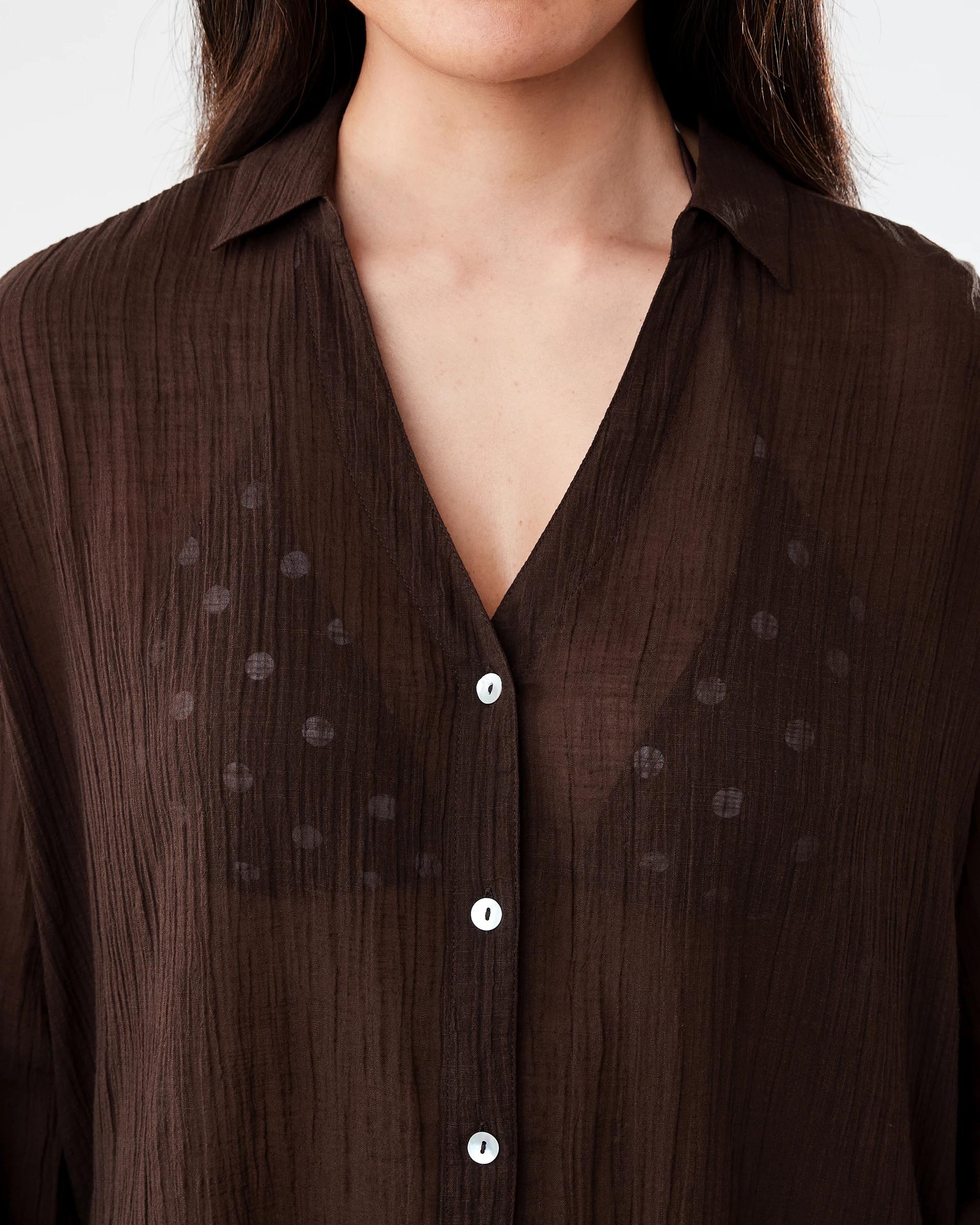 6 Cover Up Shirt Melt Brown, 6 of 9