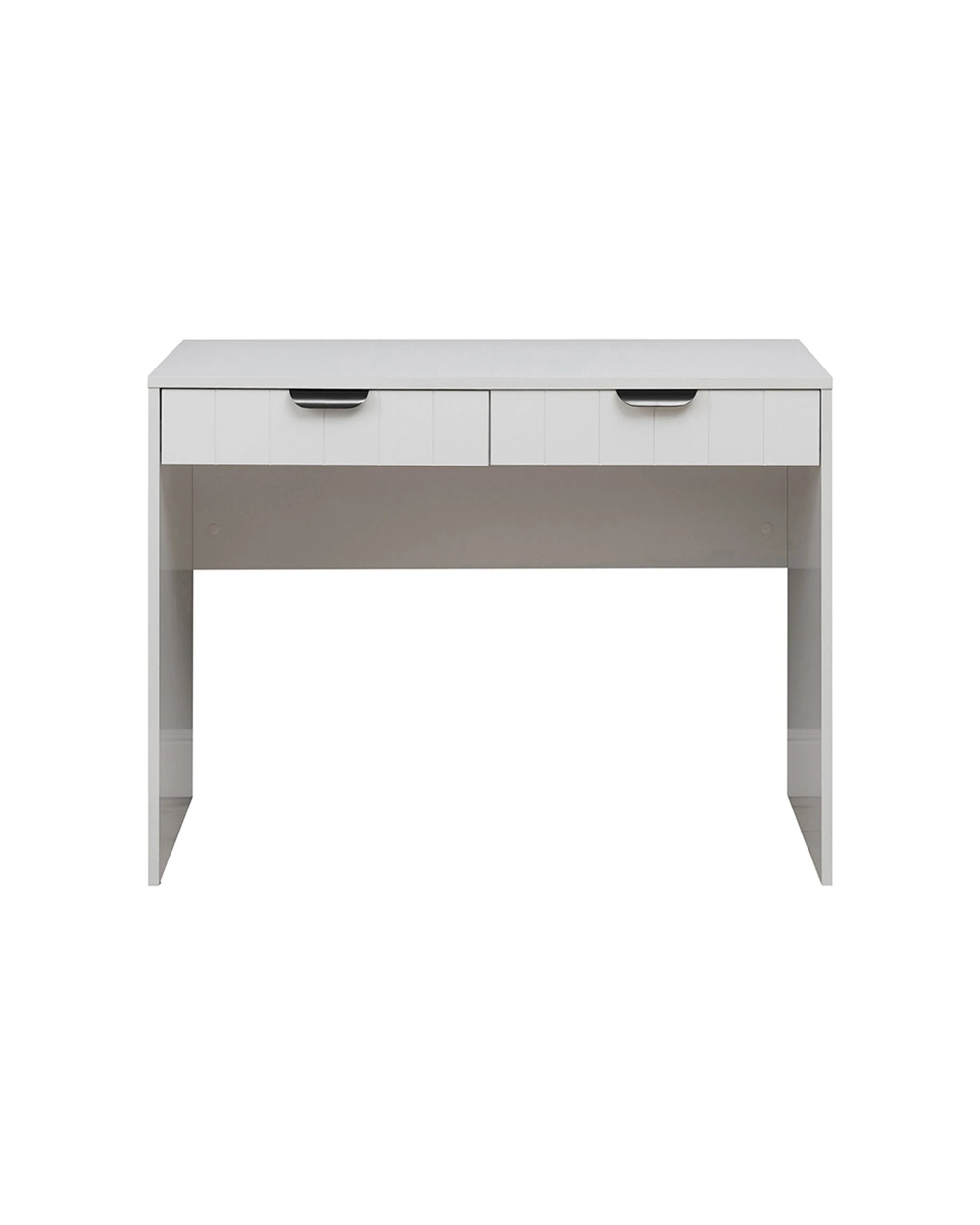 1 European Cabinetry Odessa VJ Panel Furniture Desk Pull Handle - White, 1 of 2