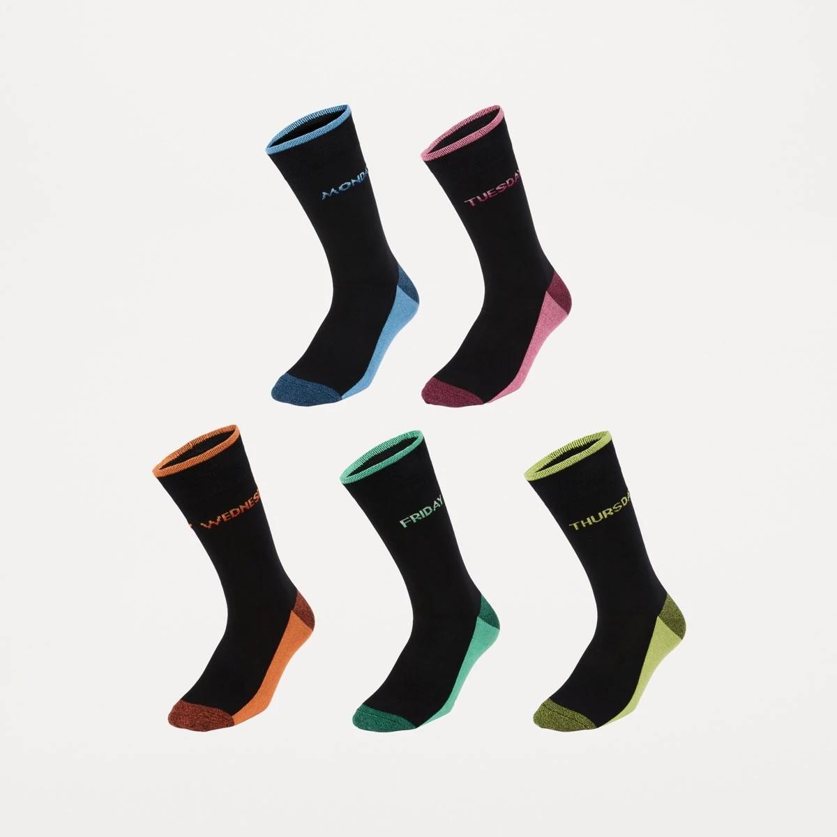 1 5 Pack Business Socks DAILY WORD, 1 of 3