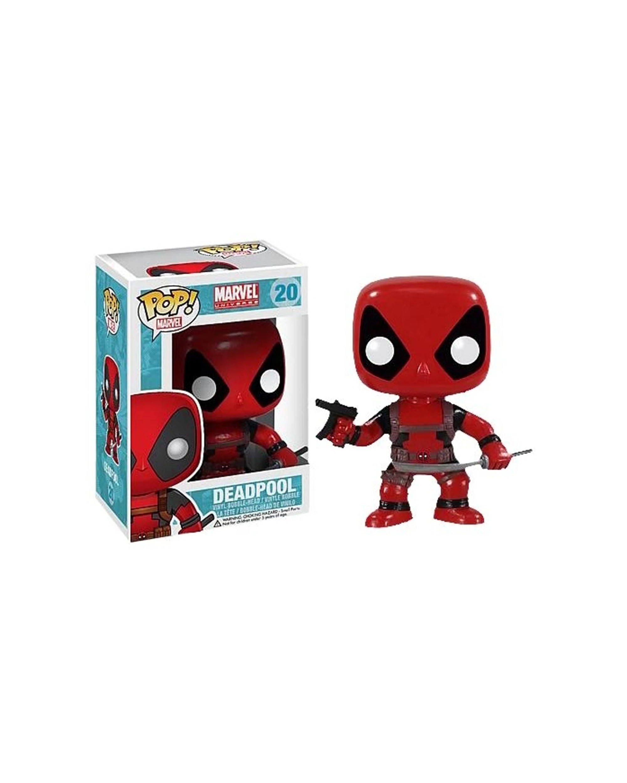 1 Pop Vinyl Figurine Deadpool Action Figure 10cm Vinyl Collectible Display Box - Red, 1 of 3