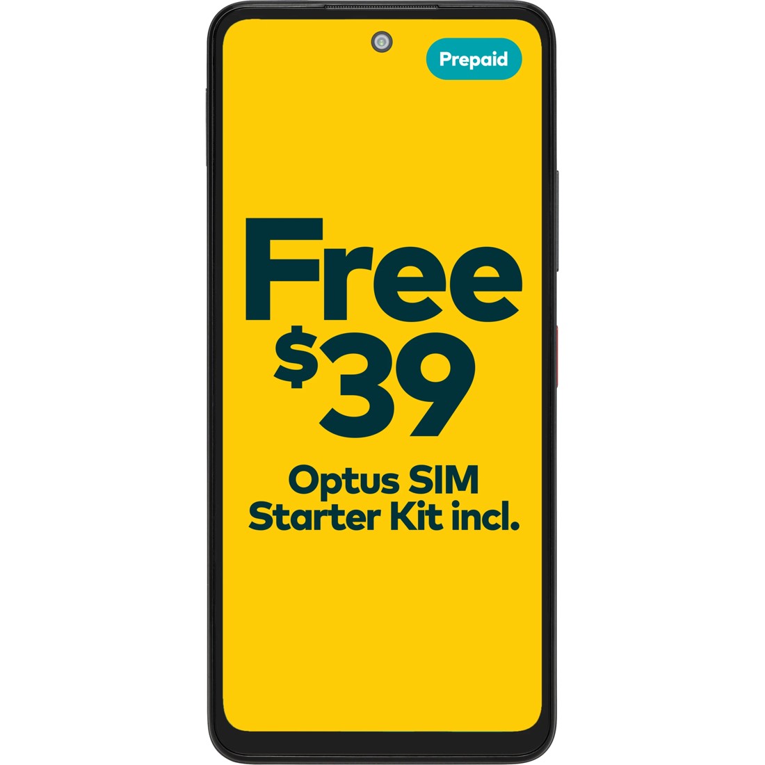 1 Optus X Tap 3 Smartphone - Black, 1 of 7