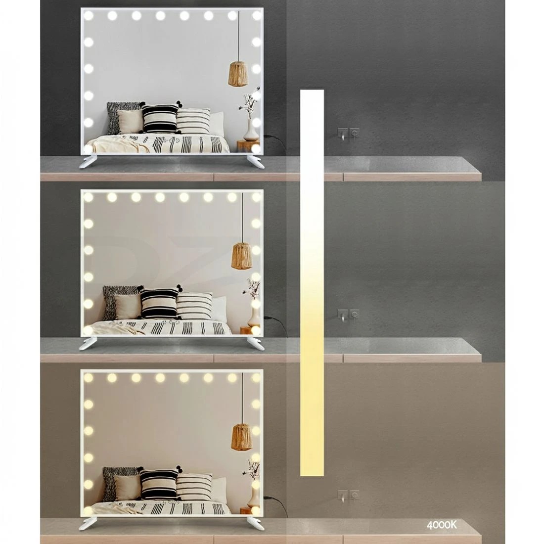 5 80x65cm Embellir Makeup Mirror Hollywood Vanity with LED Light  Frame - Multi, 5 of 6