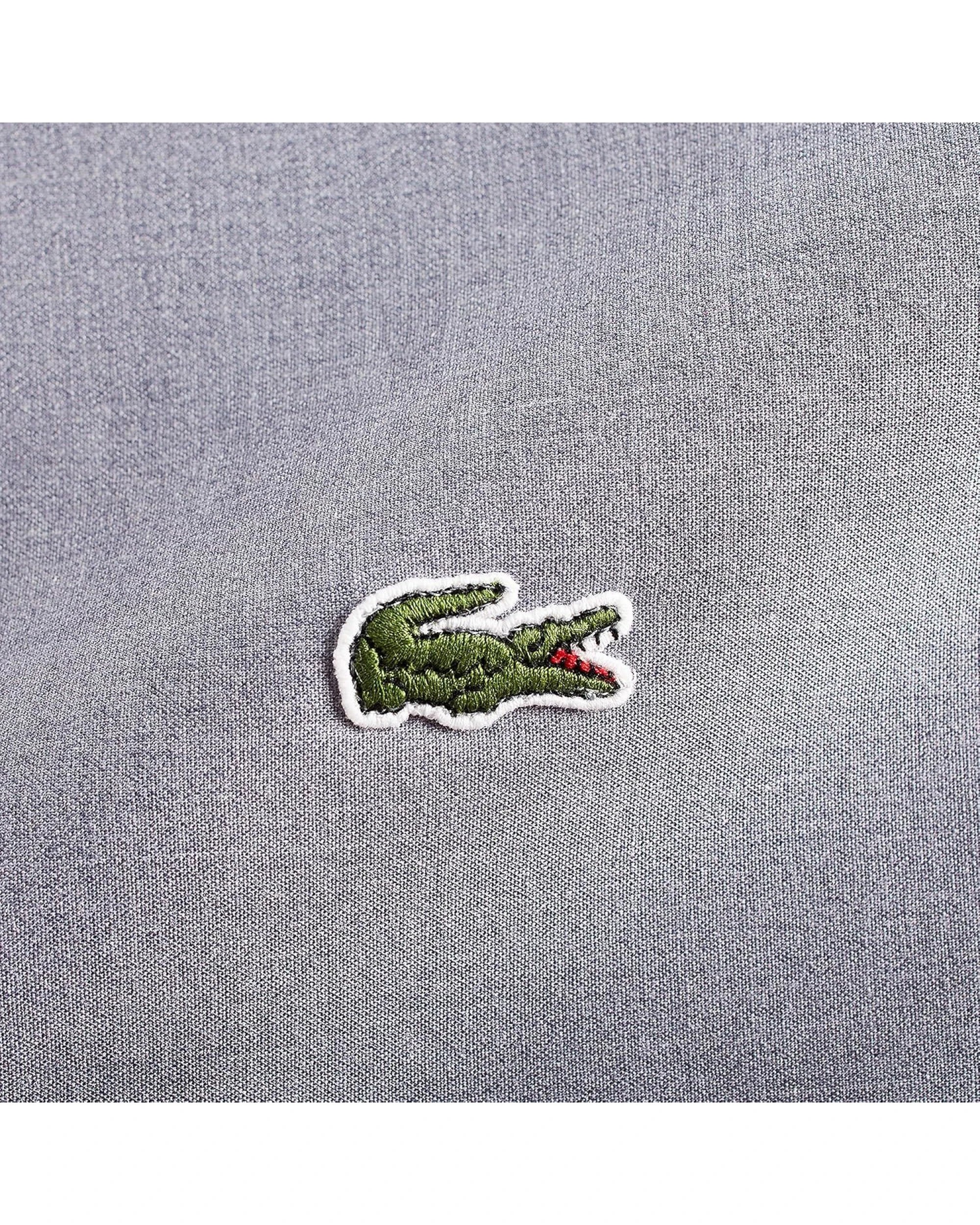 2 Lacoste 4-Piece Cotton Blend Queen Bed Sheet Set in Chambray Blue - Queen Bed, 2 of 6
