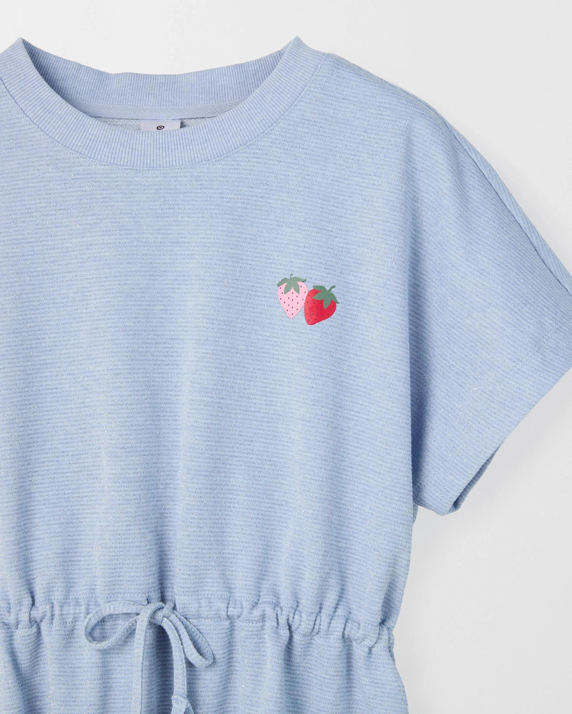 7 Target Kids Australian Cotton Blend Fleece Dress BLUE, 7 of 7