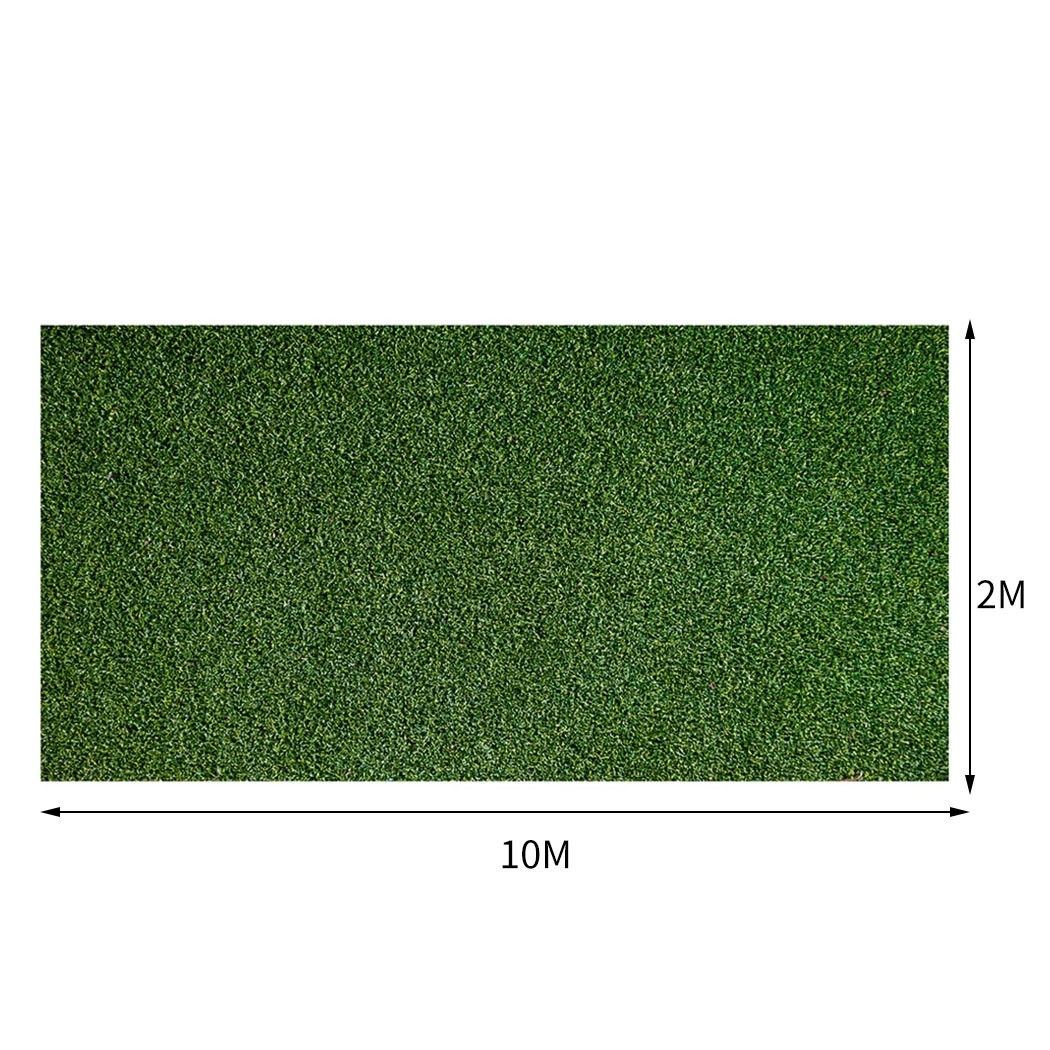 2 Marlow Artificial Grass Synthetic Turf Fake Plastic Plant 17mm 60sqm Lawn 2x10m, 2 of 5