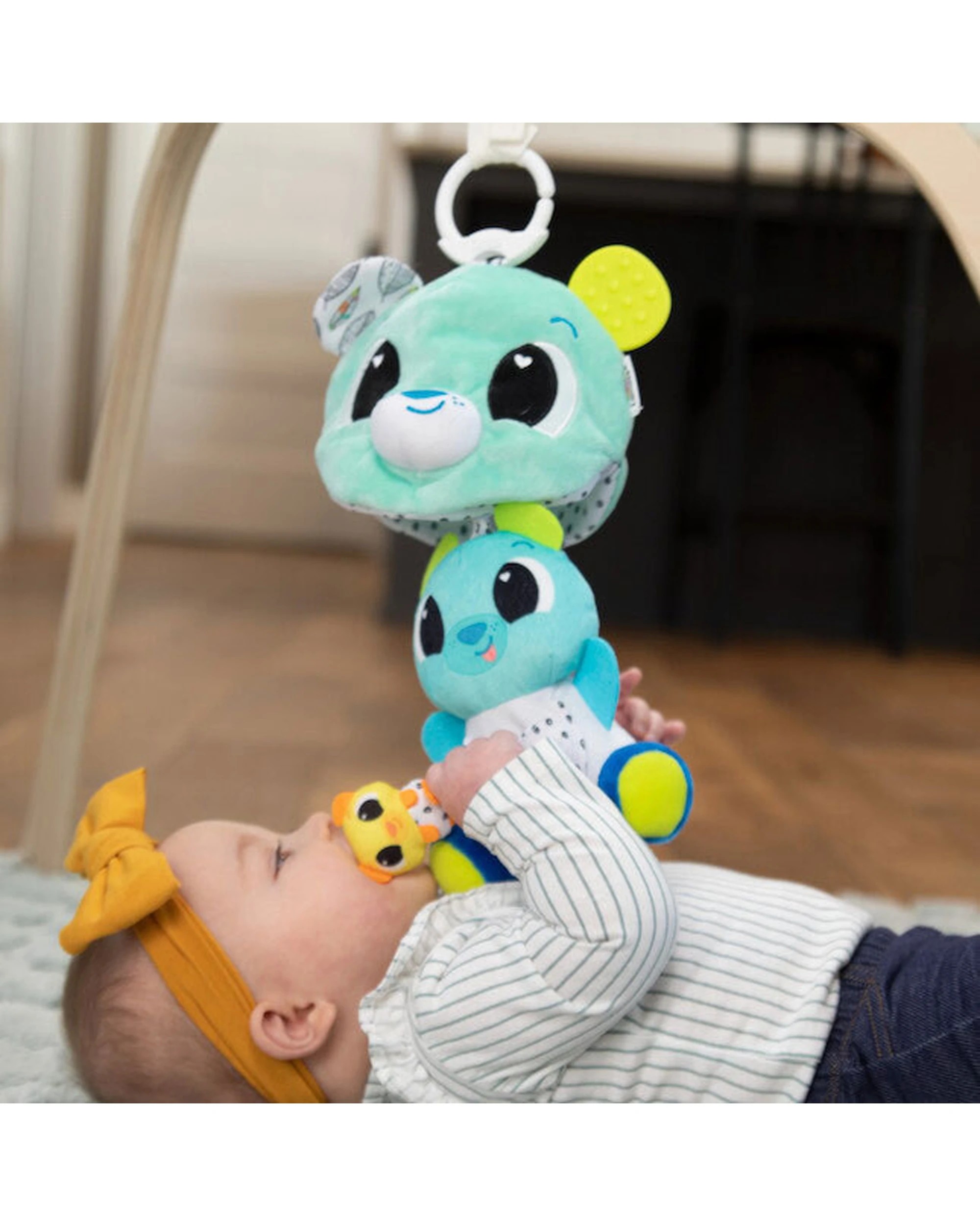 6 Lamaze 3 In 1 Surprise Bear Clip and Go Baby Toy Sensory Pull Reveal Teether - Multi, 6 of 7