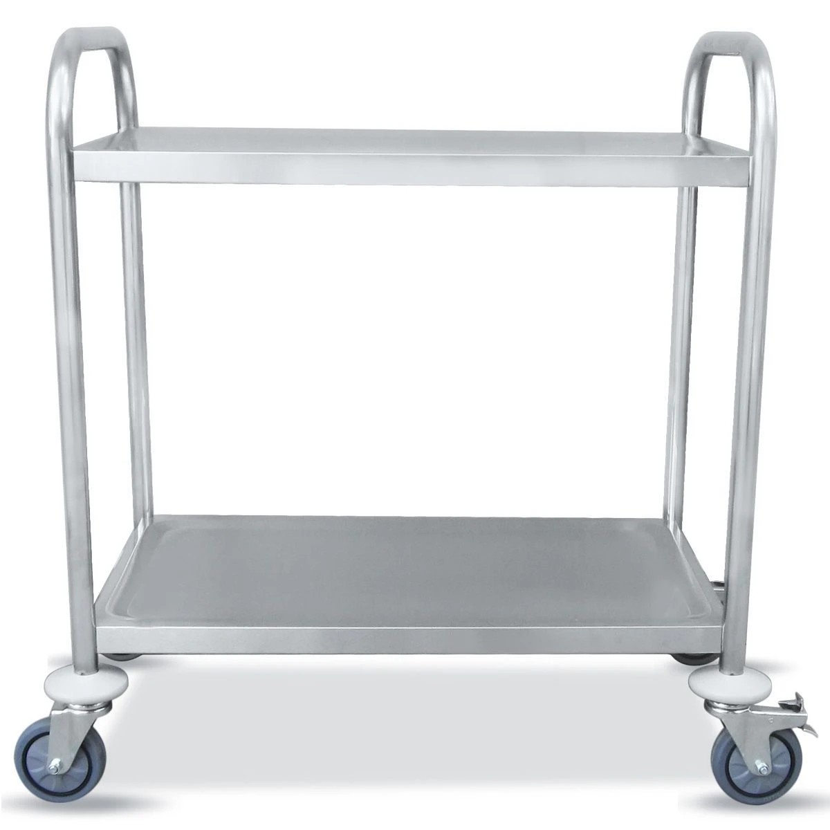 4 Ausway Two layer Stainless Steel Kitchen Storage Trolley, 4 of 8