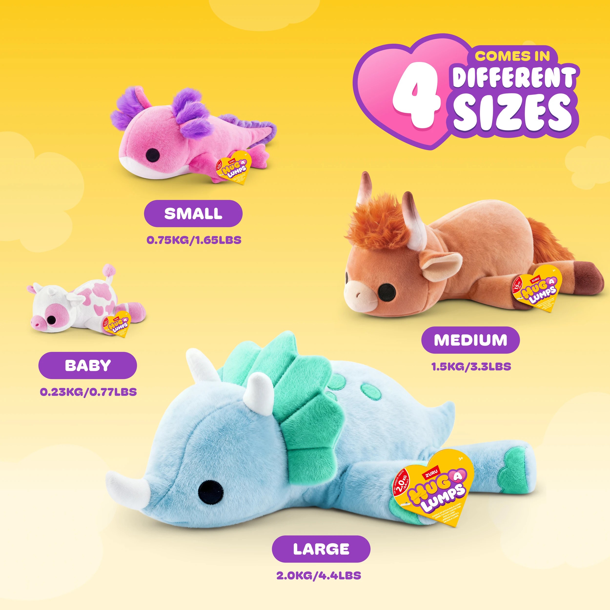 3 Hug-A-Lumps (Baby) by ZURU - Assorted, 3 of 7