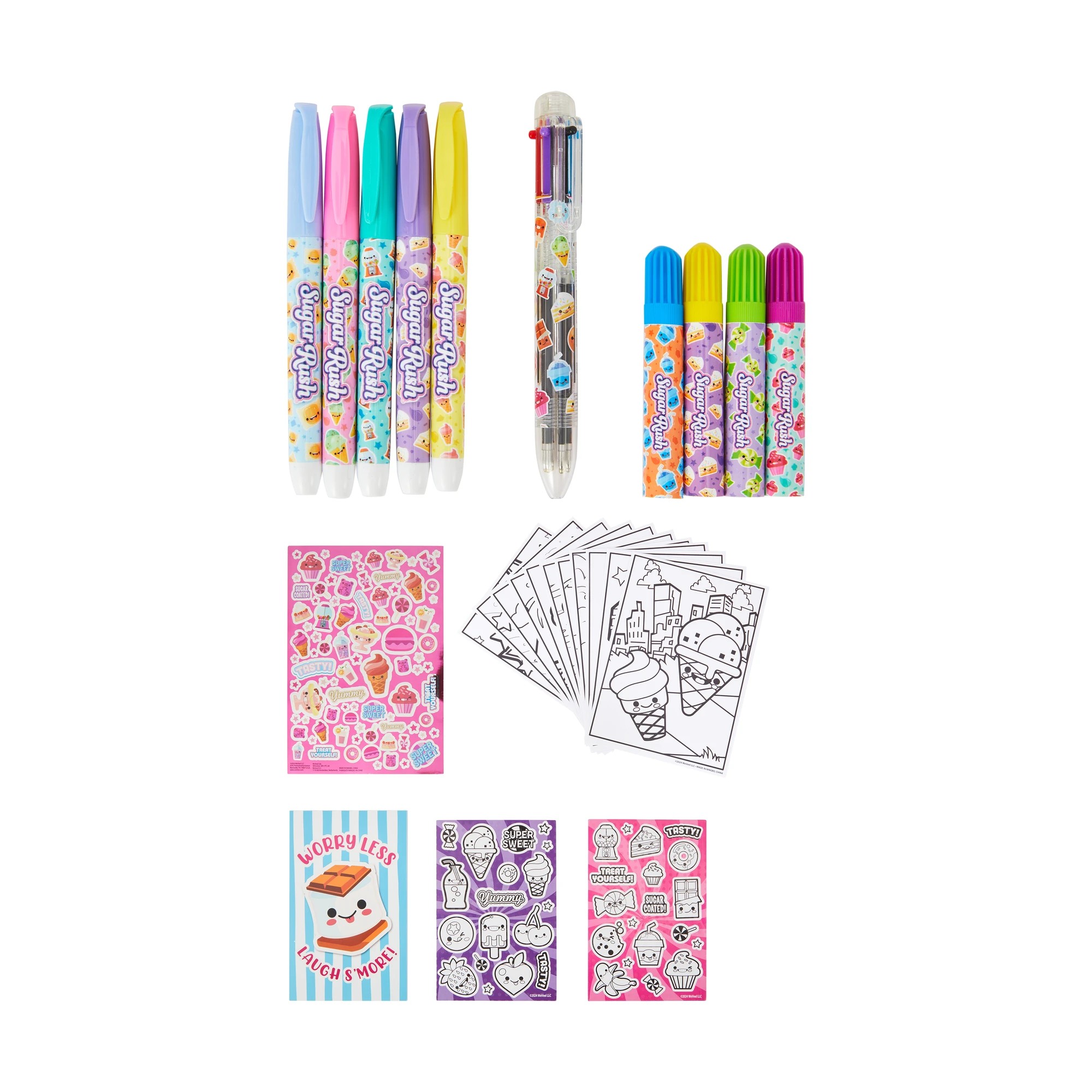 2 25 Piece Sugar Rush Scented Colouring Activity Set, 2 of 3
