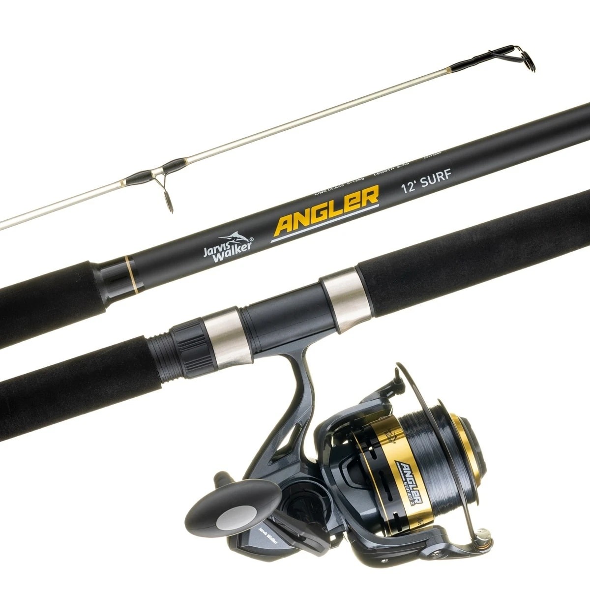 1 Jarvis Walker Angler Surf Combo - 12ft., Black, 1 of 7