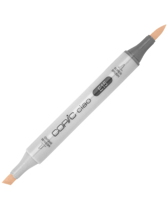 Copic Ciao Dual Nib Marker E15 Dark Suntan
