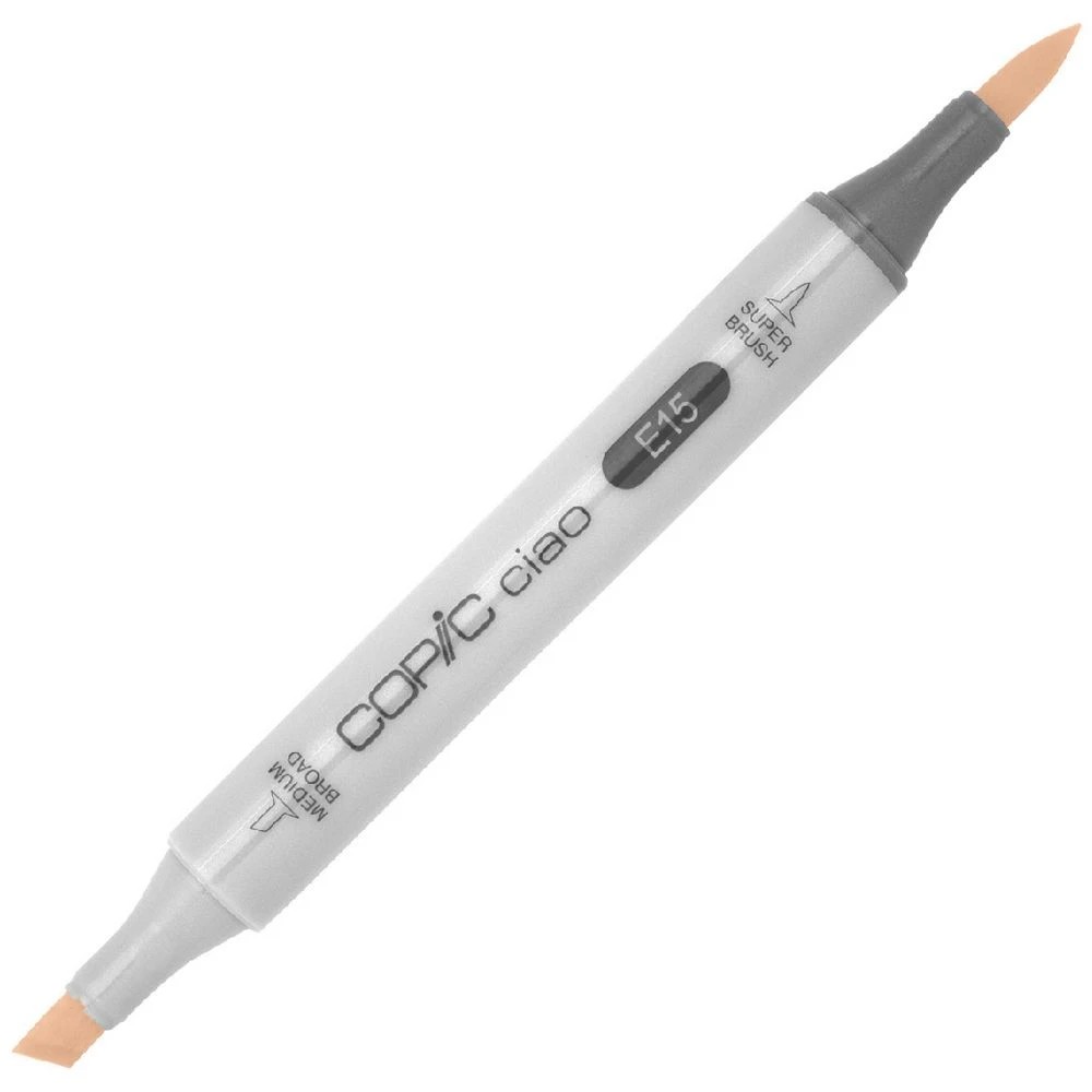 1 Copic Ciao Dual Nib Marker E15 Dark Suntan, 1 of 3