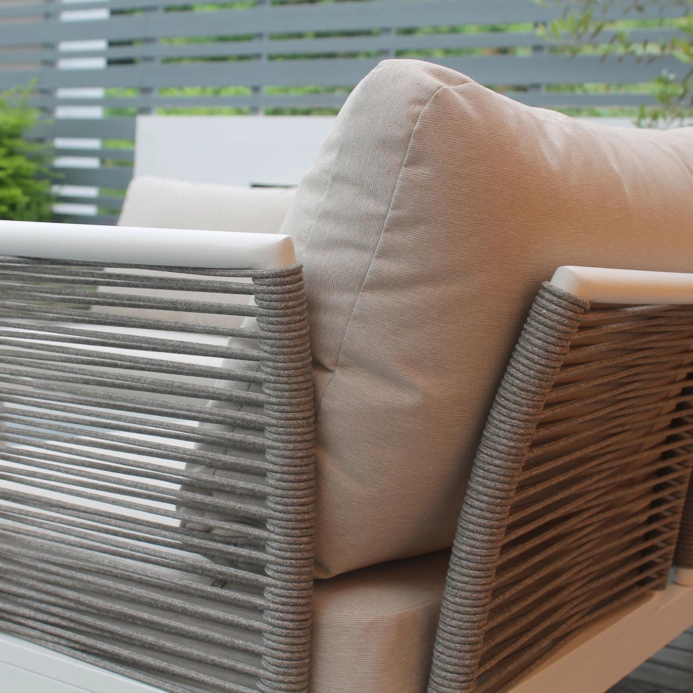8 Moda Living Watsons Bay 3-Piece Outdoor Corner Sofa Lounge Set - White, 8 of 9