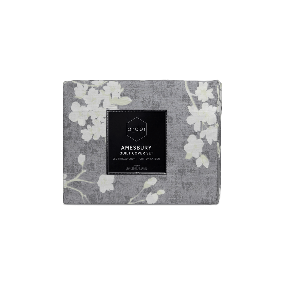 3 Ardor Amesbury King Quilt Cover Set Cotton Quilt Cover Layered Vine Bedding
 - King Bed, 3 of 3